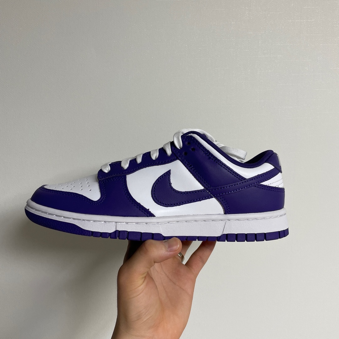 Nike Dunk Low Retro Championship Court Purple 착용 스타일