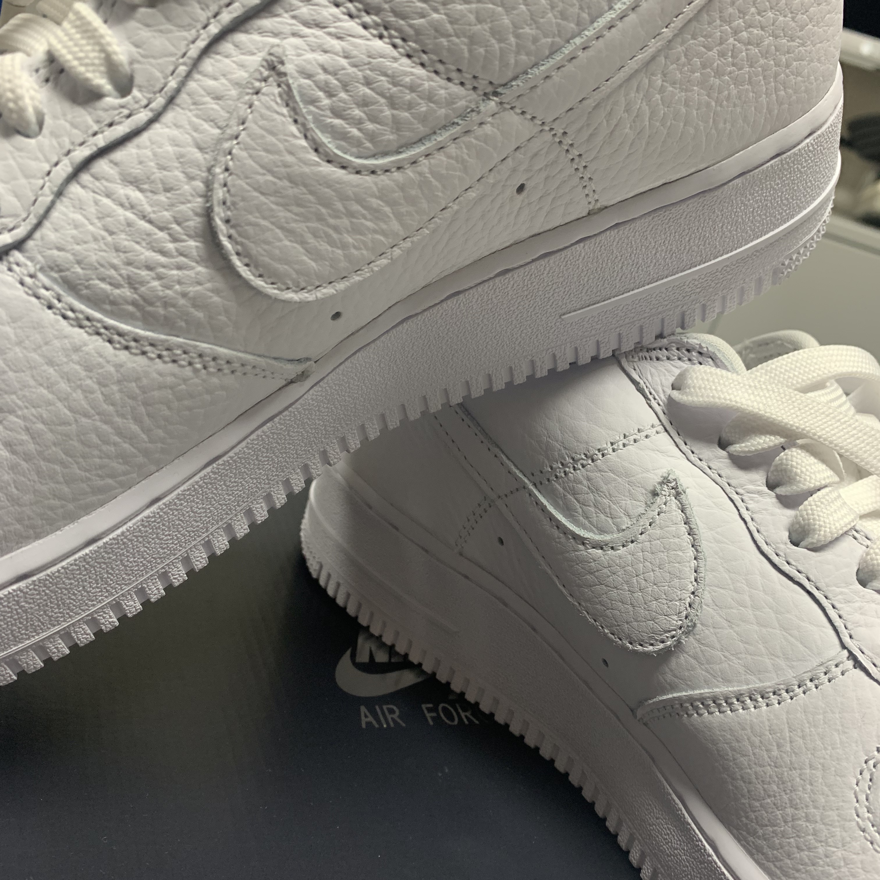 Nike Air Force 1 '07 Craft Vast Grey 착용 스타일 - 3