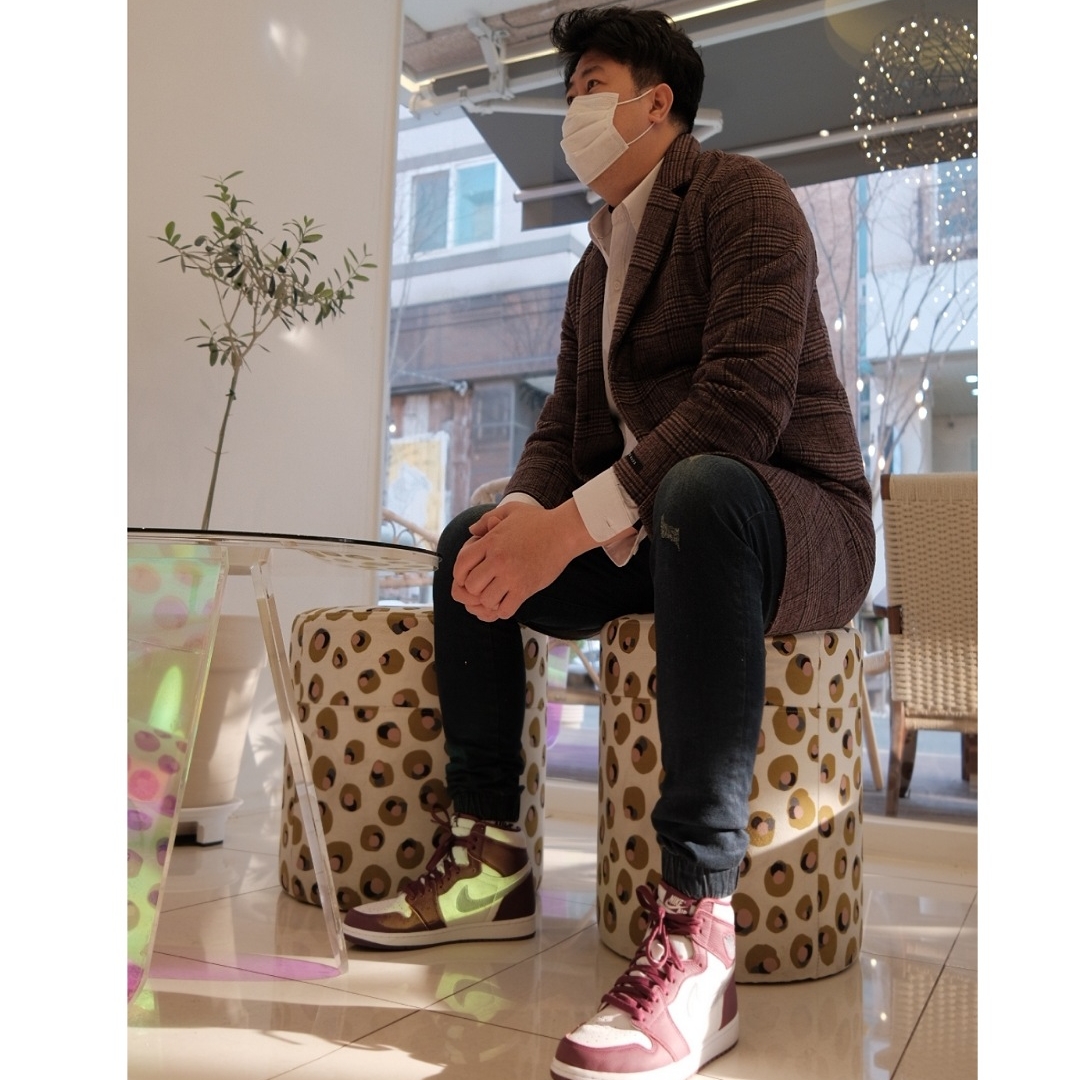Jordan 1 Retro High OG Bordeaux, (GS) Jordan 1 Retro High OG Bordeaux 착용 스타일 - 1