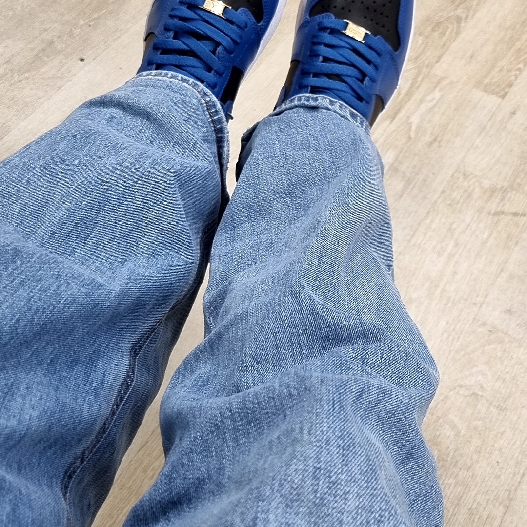 Jordan 1 Retro High OG Dark Marina Blue 착용 스타일 - 3