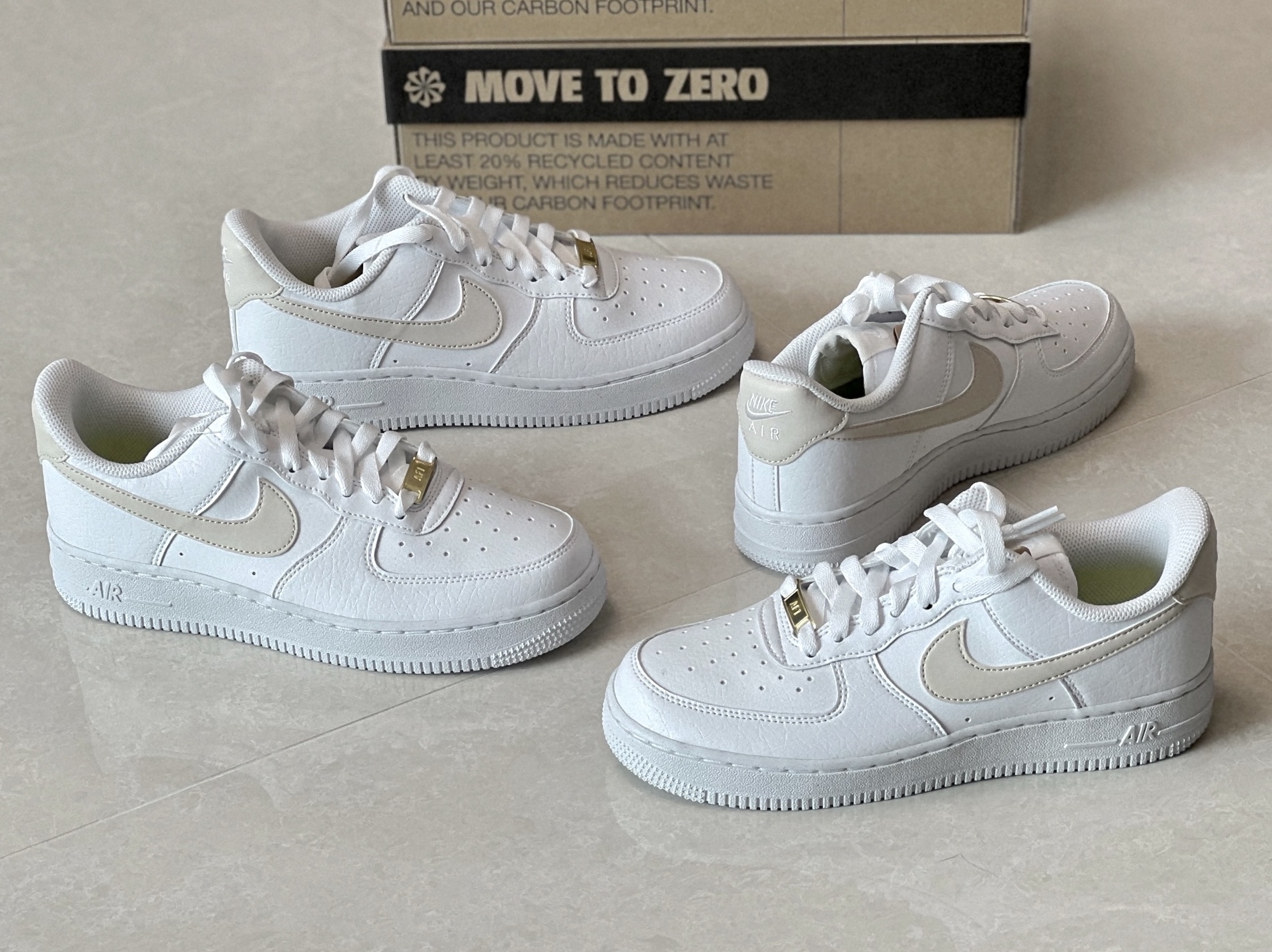 (W) Nike Air Force 1 '07 Next Nature Light Orewood Brown 착용 스타일