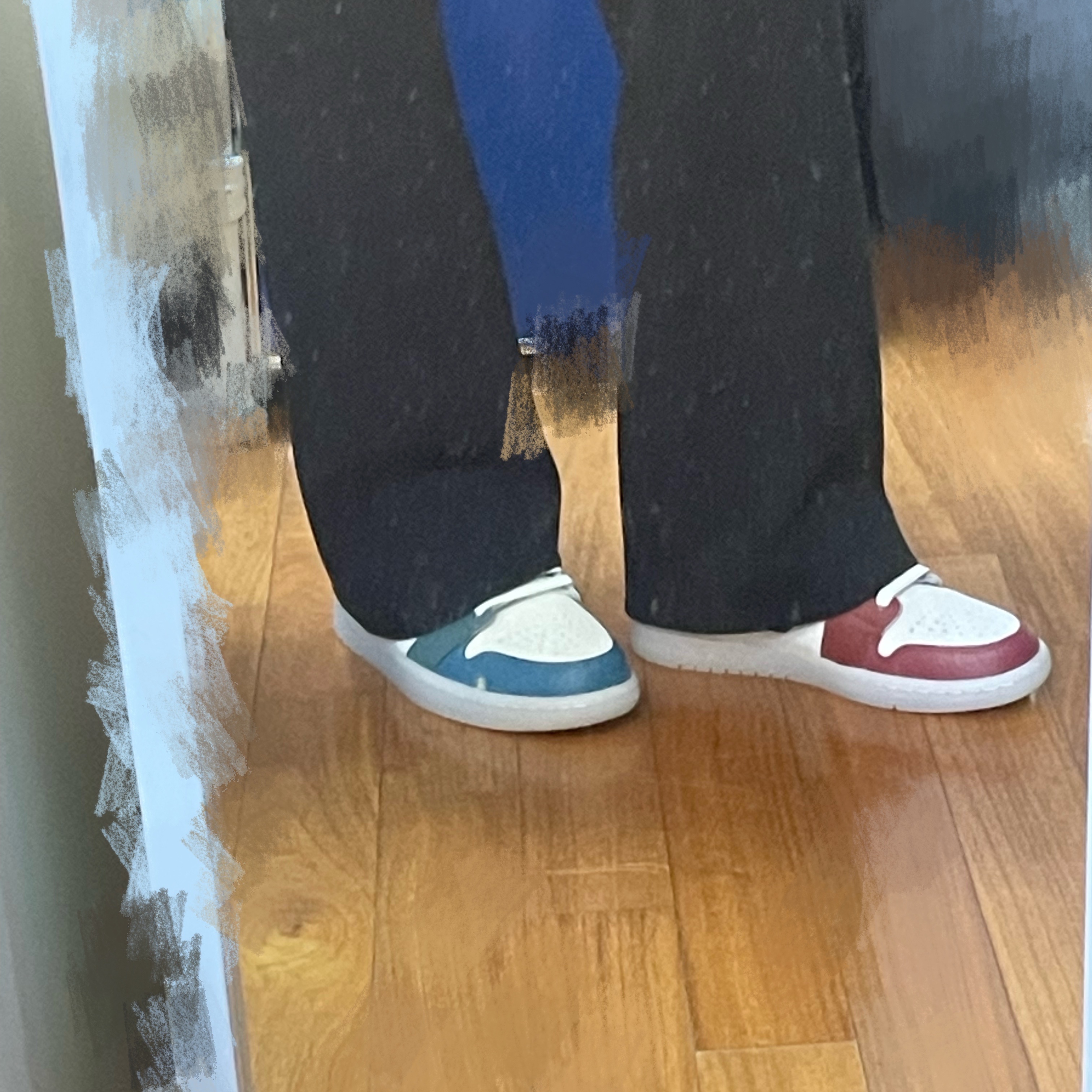 (W) Jordan 1 Mid Anti Gravity Machines 착용 스타일 - 1
