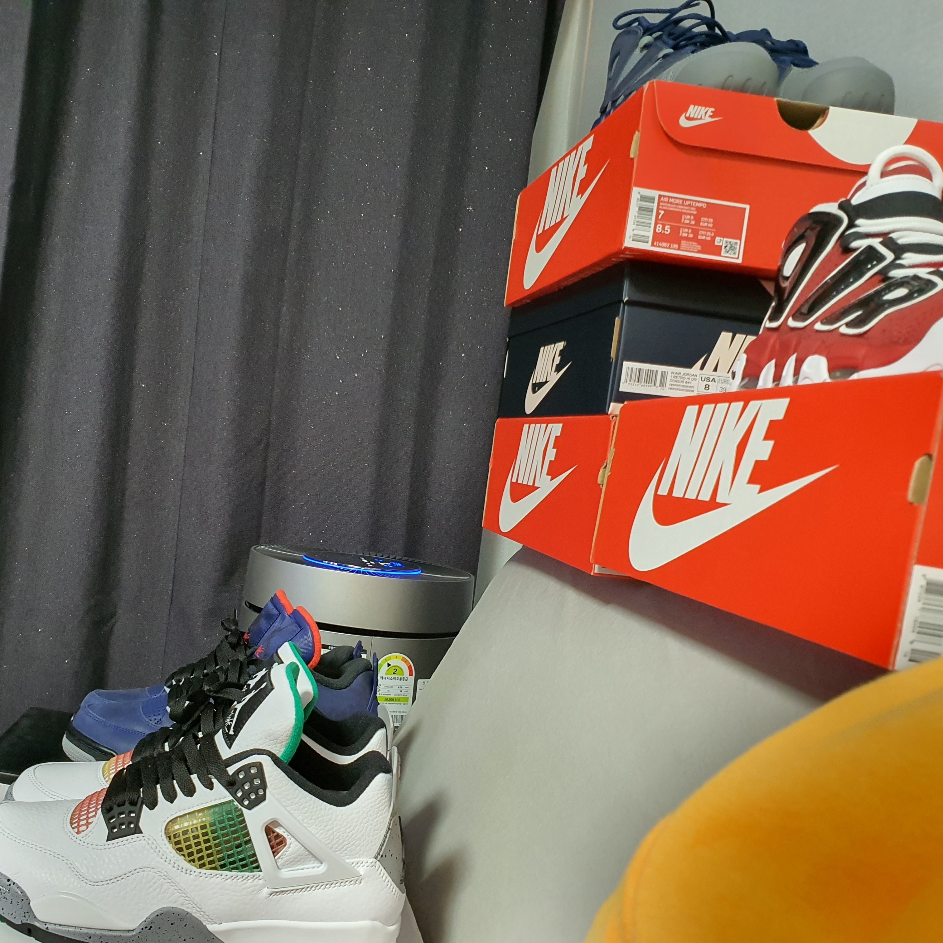 (W) Jordan 4 Retro Lucid Green, Nike Air More Uptempo 96 Bulls 2021 착용 스타일 - 5