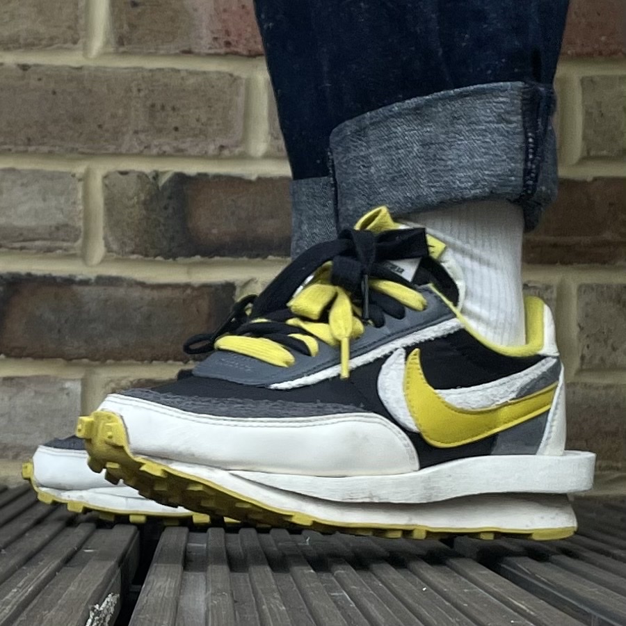 Nike x Sacai x Undercover LDWaffle Black Bright Citron 착용 스타일