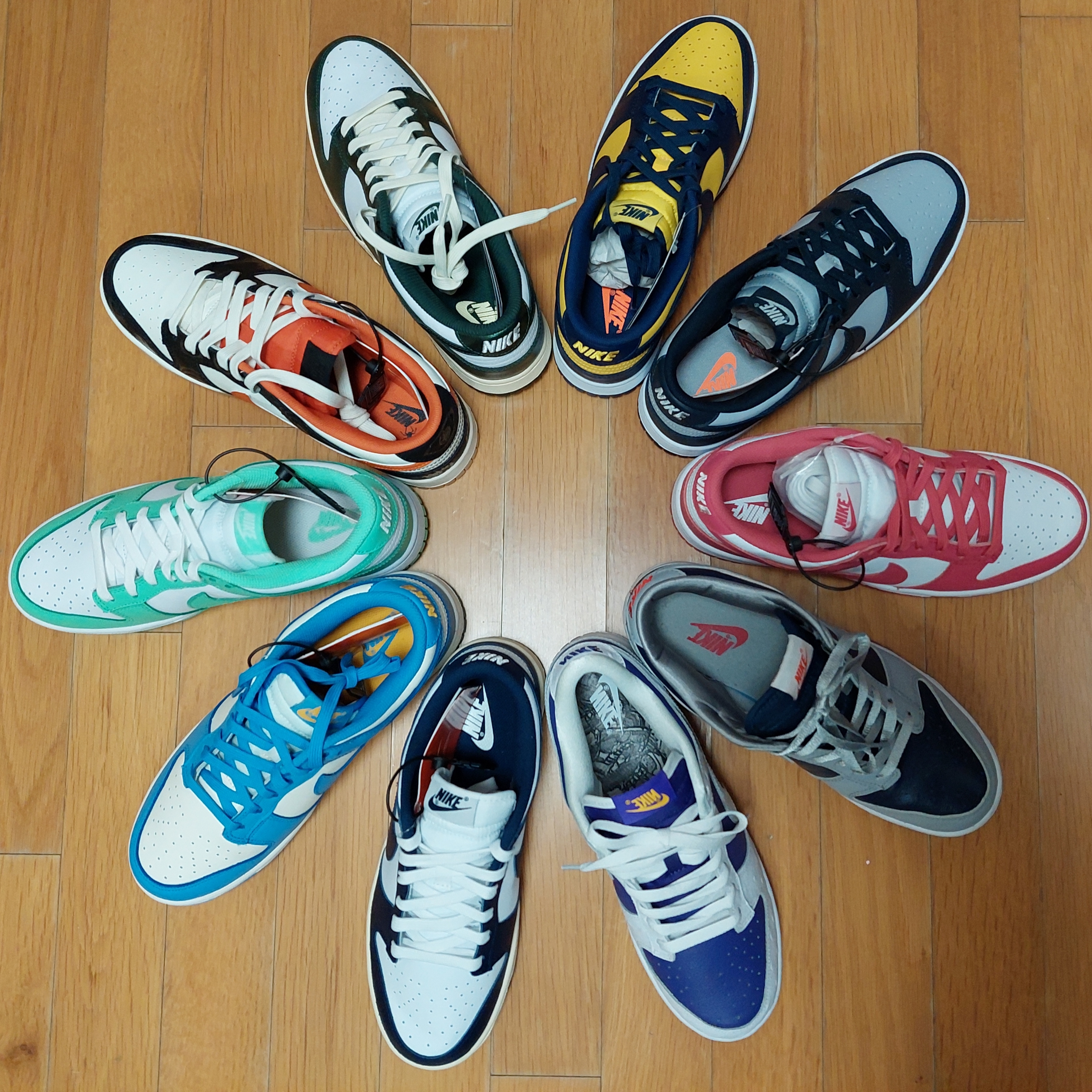(W) Nike Dunk Low Vintage Midnight Navy, (W) Nike Dunk Low Coast 착용 스타일