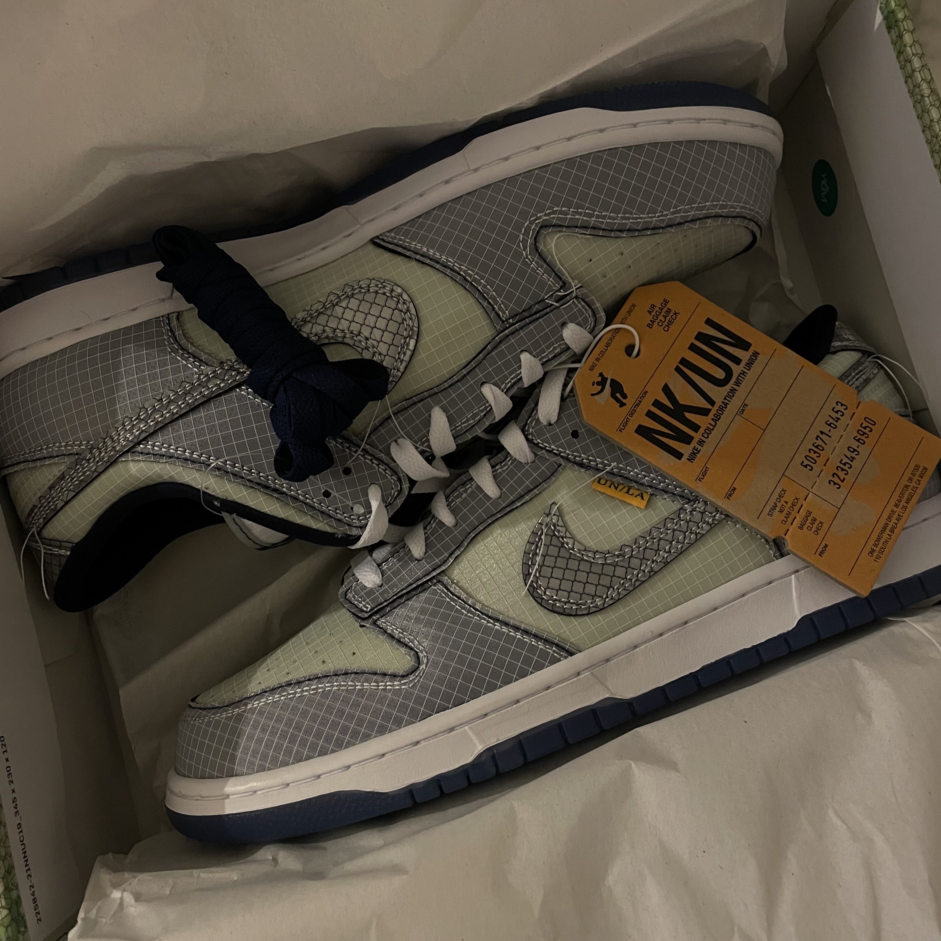 Nike x Union Dunk Low Passport Pack Pistachio 착용 스타일