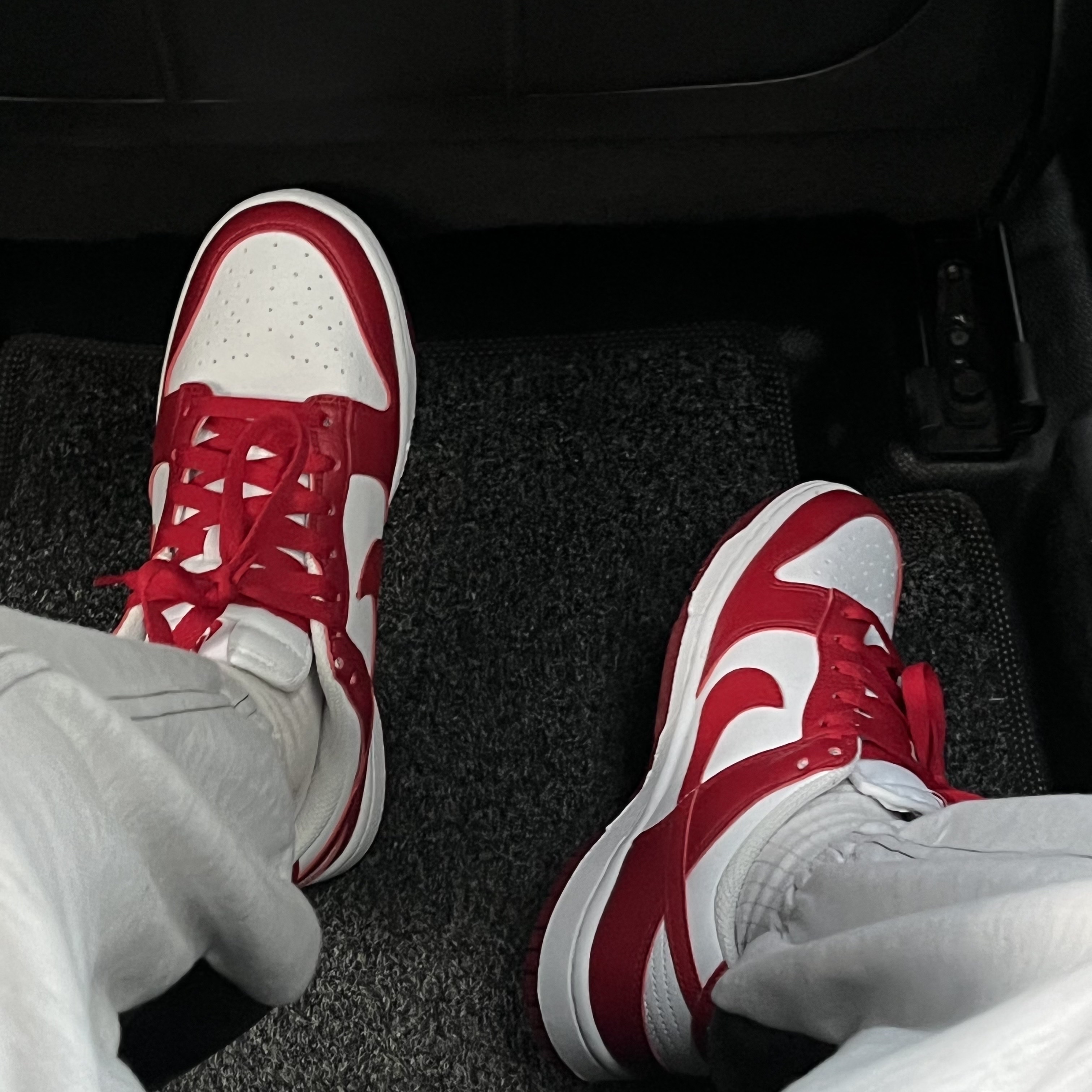 (W) Nike Dunk Low Next Nature Gym Red 착용 스타일
