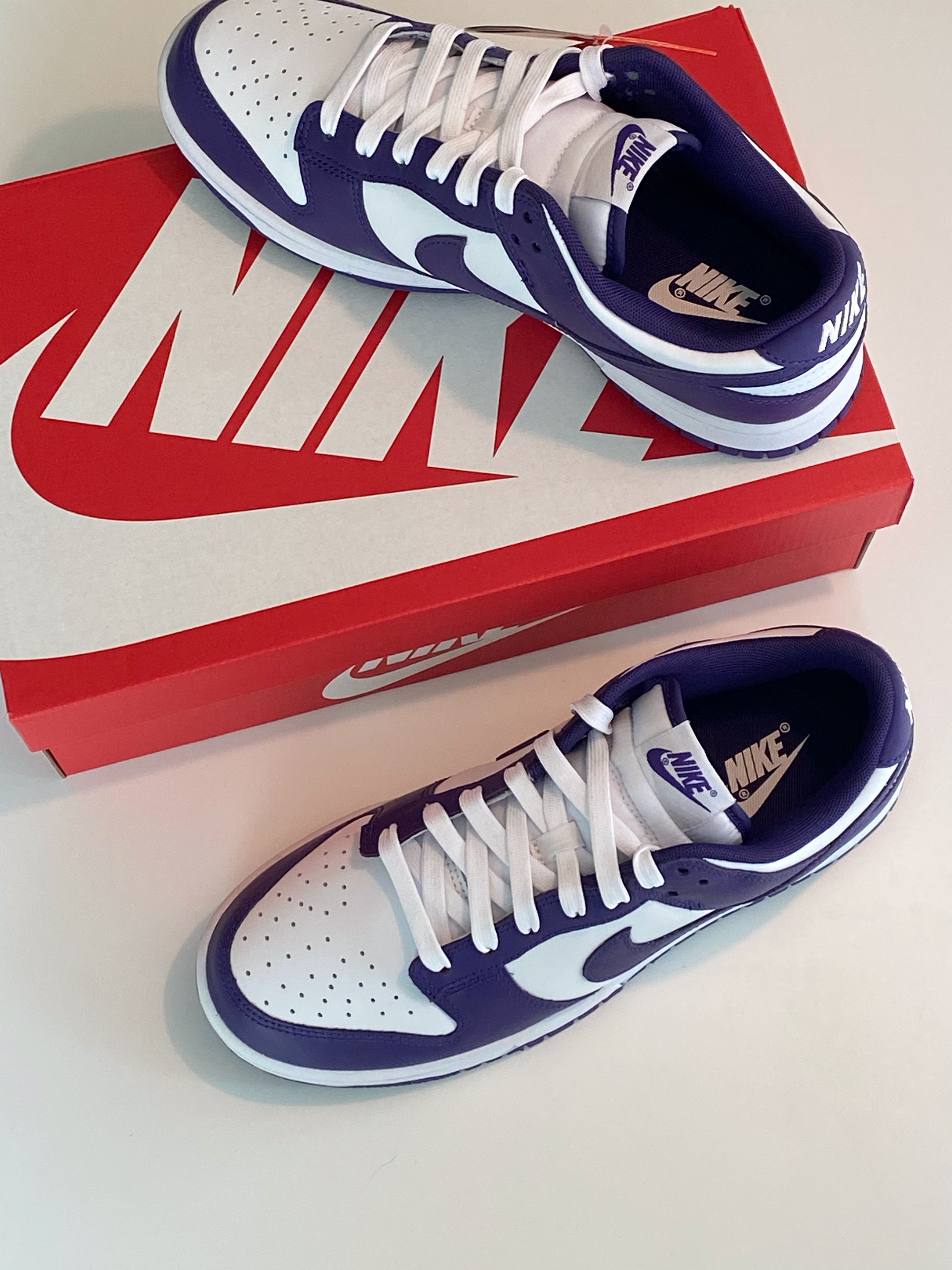 Nike Dunk Low Retro Championship Court Purple 착용 스타일