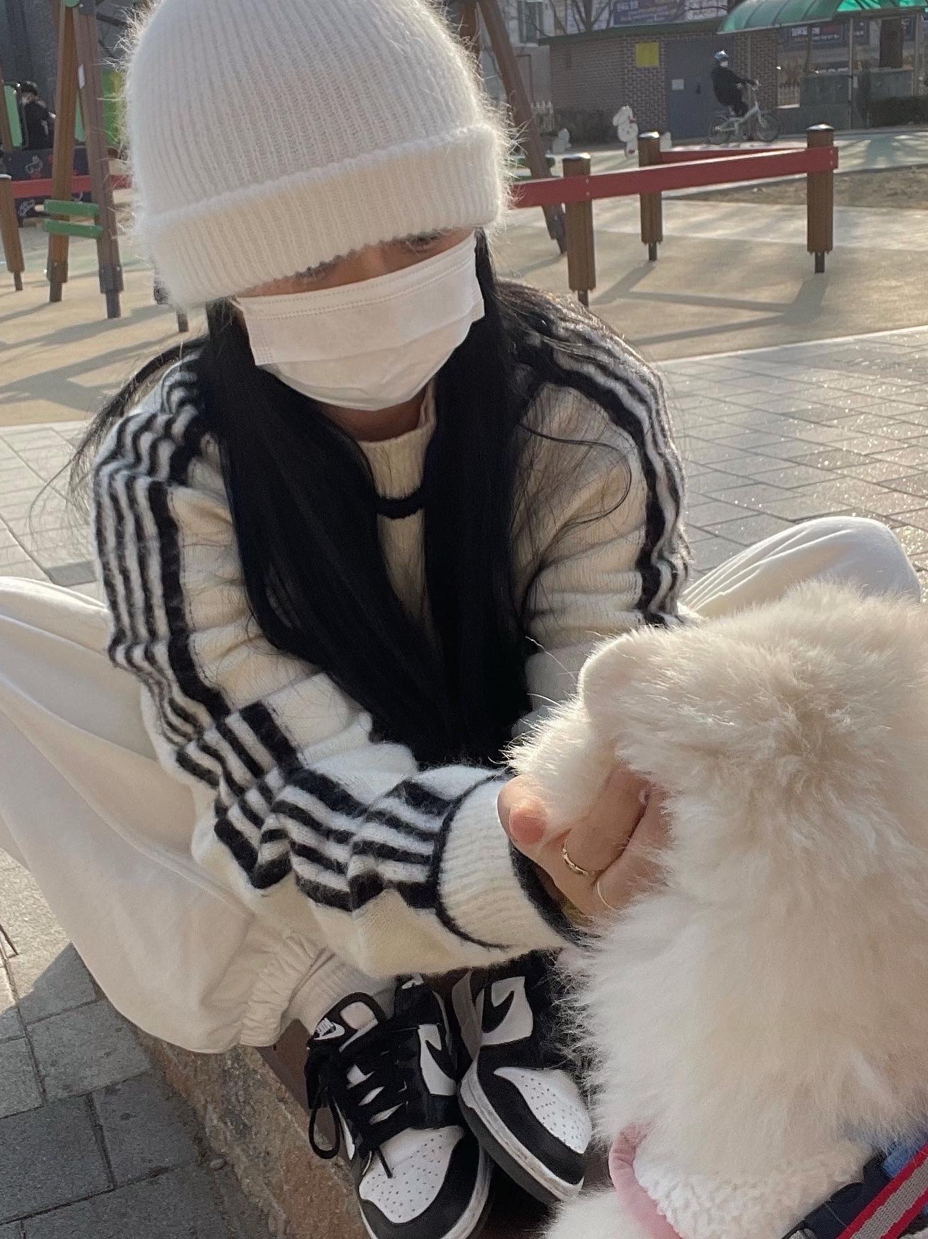 Nike Dunk Low Retro Black, (W) Nike Dunk Low Black 착용 스타일 - 3