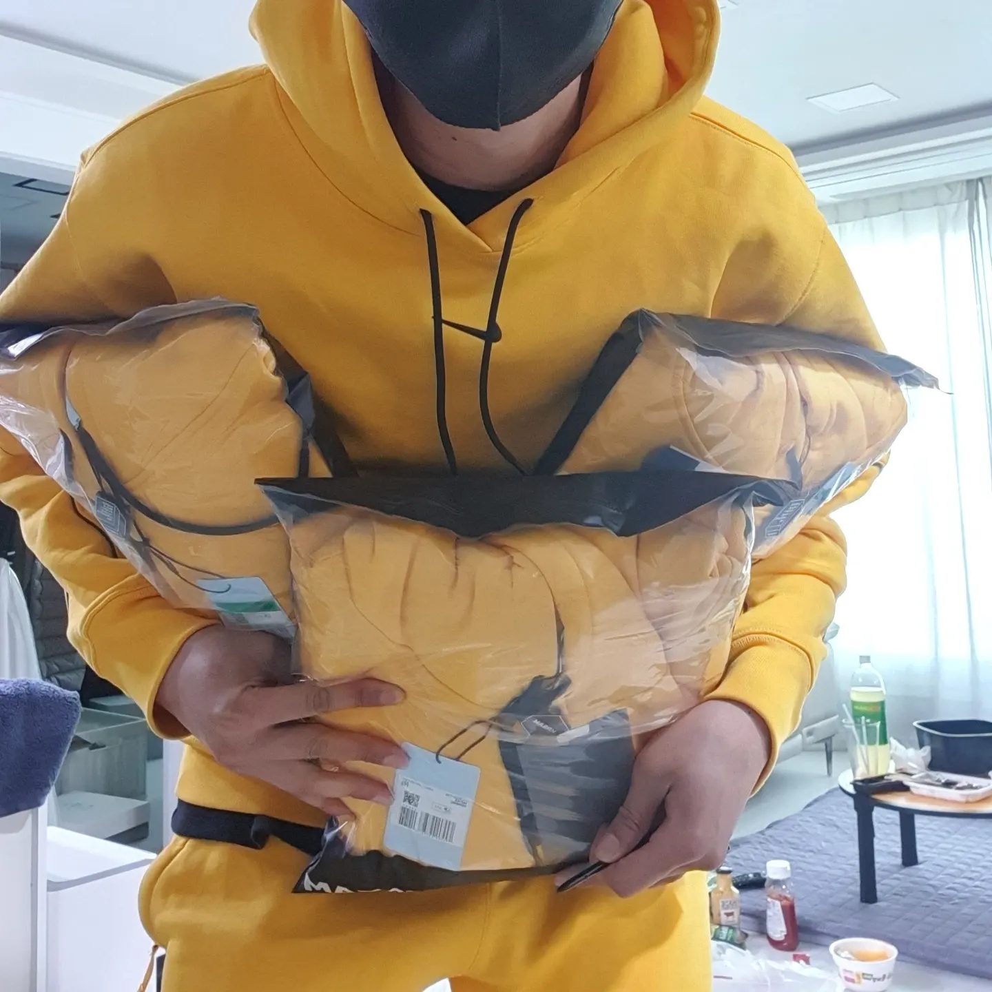 Nike x Drake Nocta Essential Hoodie University Gold - US/EU 착용 스타일 - 2