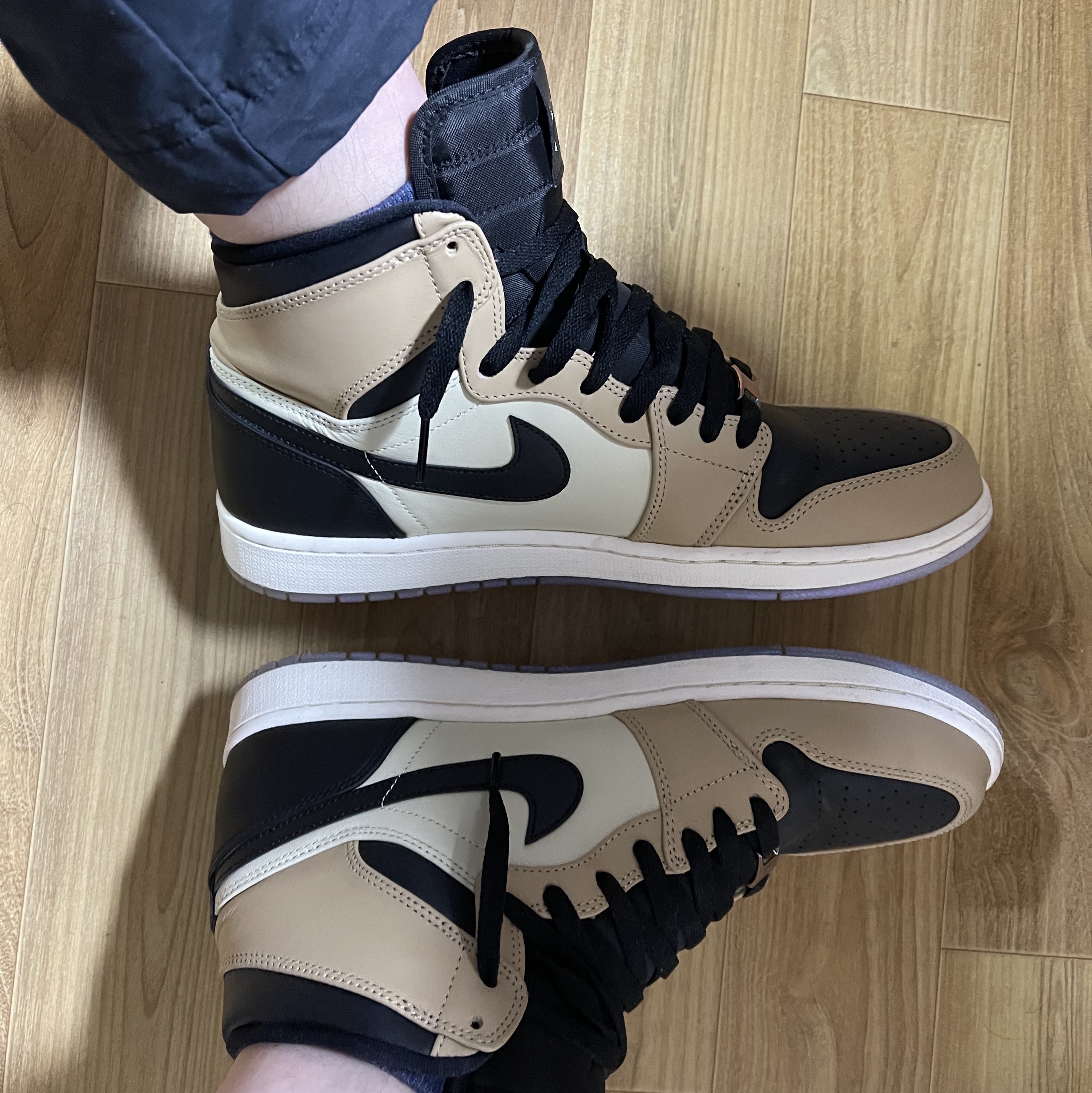 (W) Jordan 1 Retro High OG Mushroom 착용 스타일 - 2