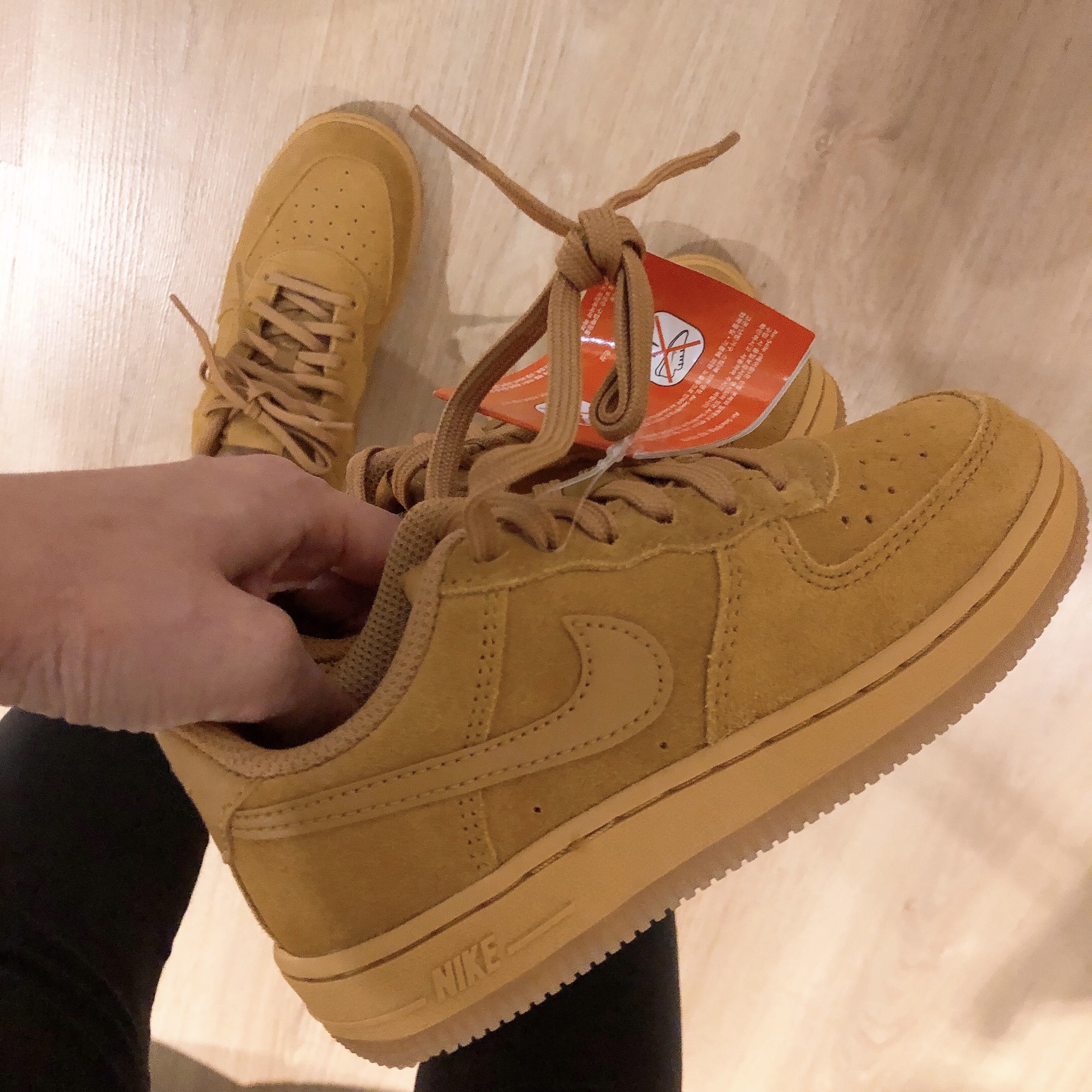 (PS) Nike Force 1 Low Wheat 착용 스타일