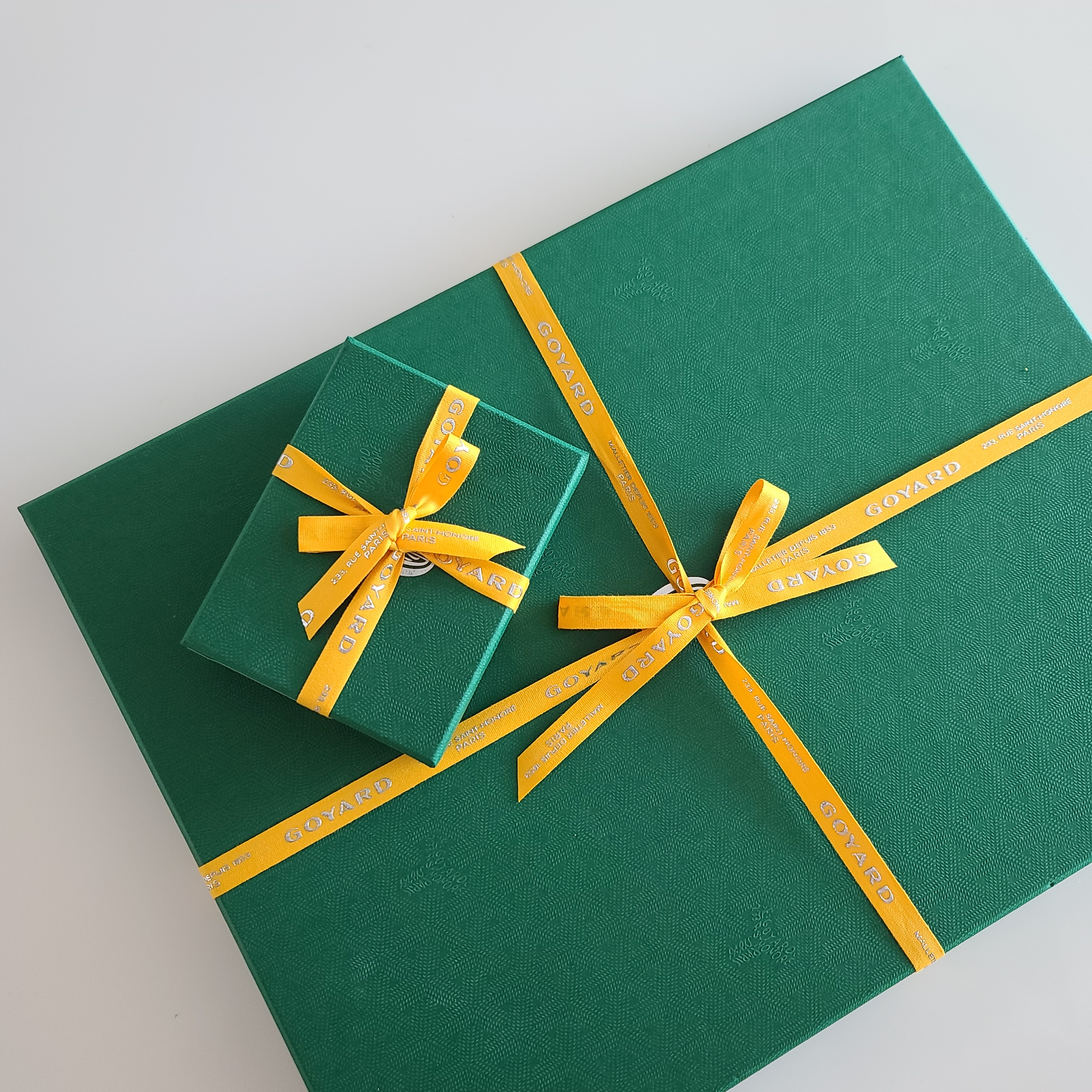 Goyard Saint Sulpice Card Holder Green 착용 스타일 - 1