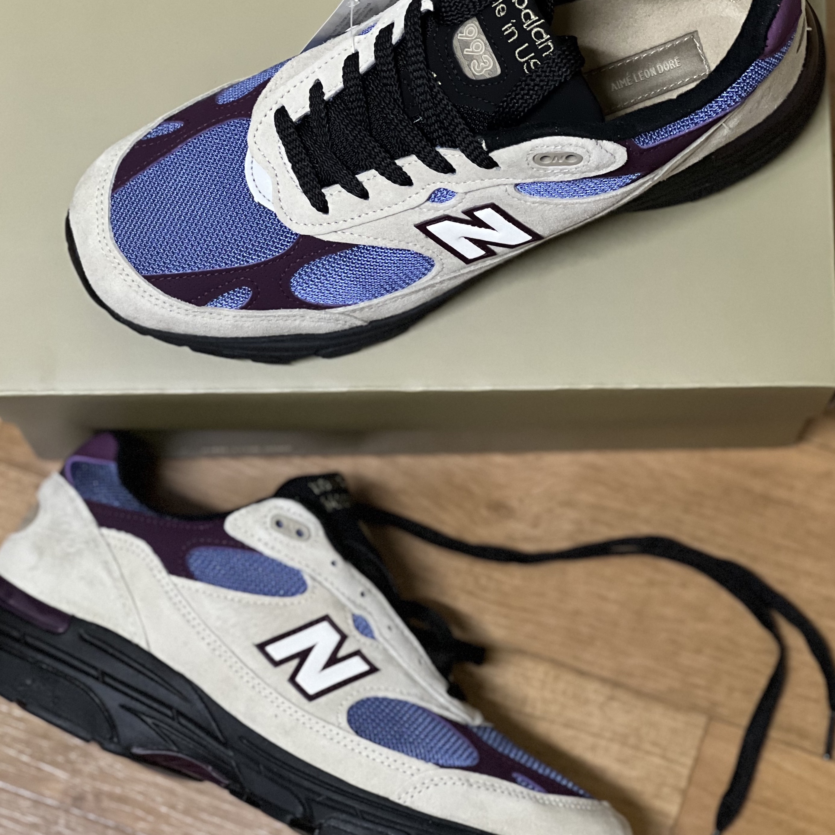 New Balance x Aime Leon Dore 993 Made in USA Taupe 착용 스타일