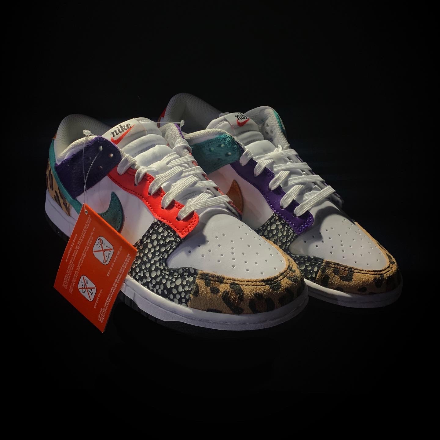 (W) Nike Dunk Low SE Patchwork 착용 스타일 - 2