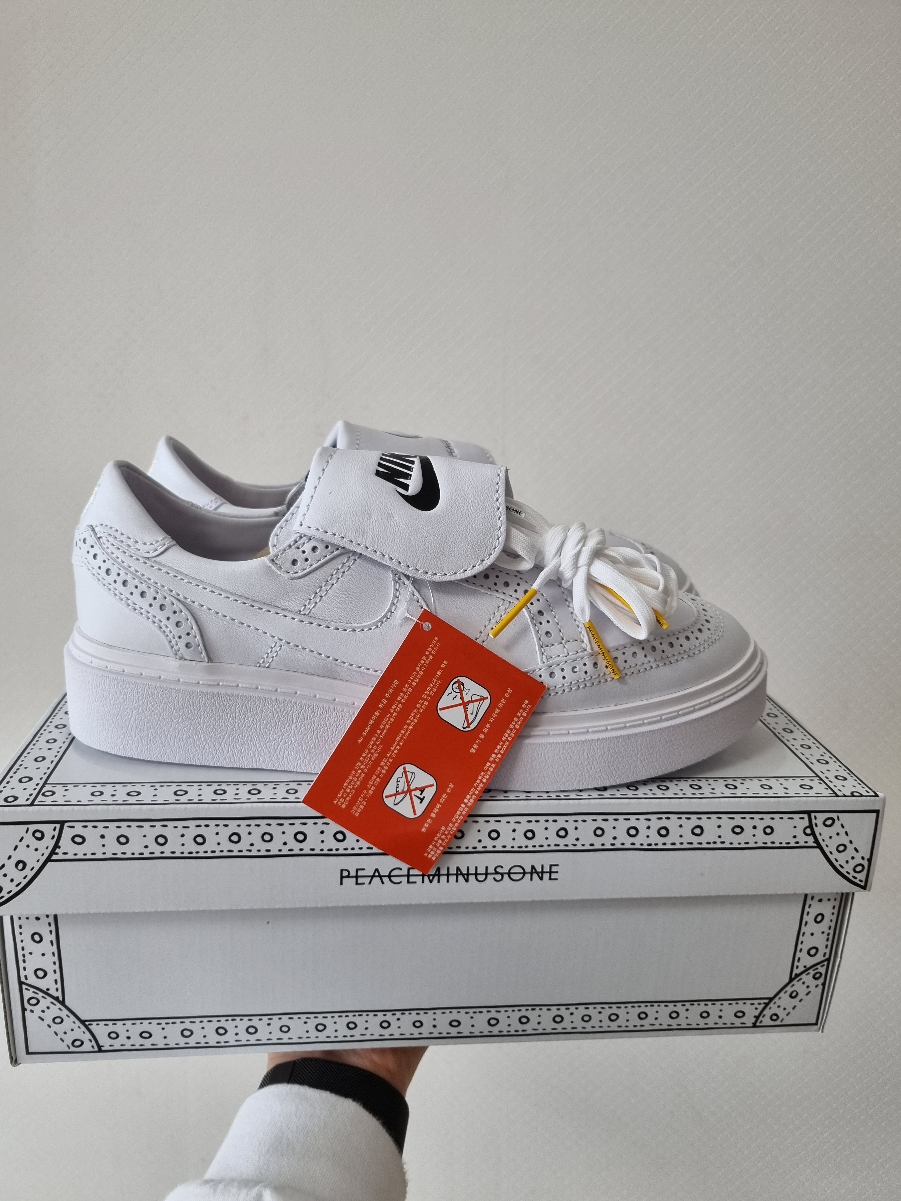 Nike x Peaceminusone Kwondo1 White 착용 스타일