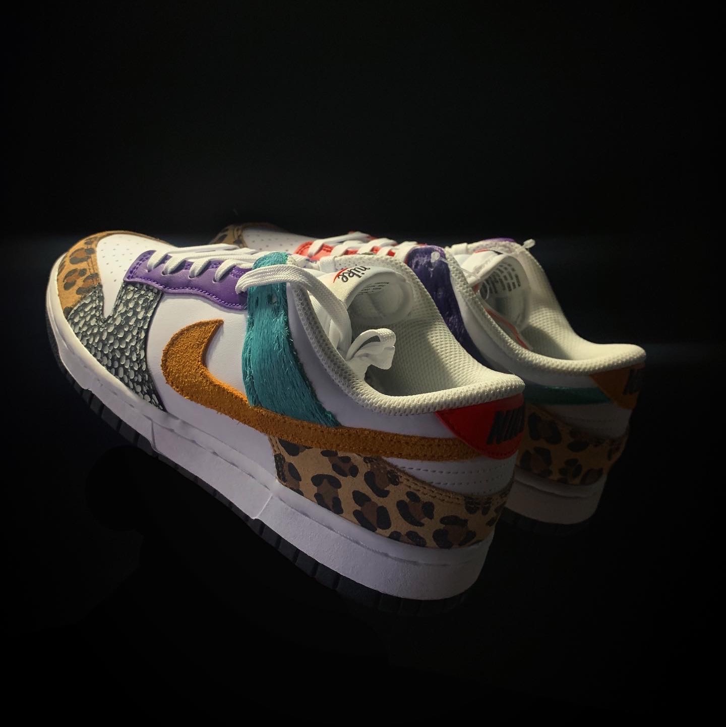(W) Nike Dunk Low SE Patchwork 착용 스타일 - 3