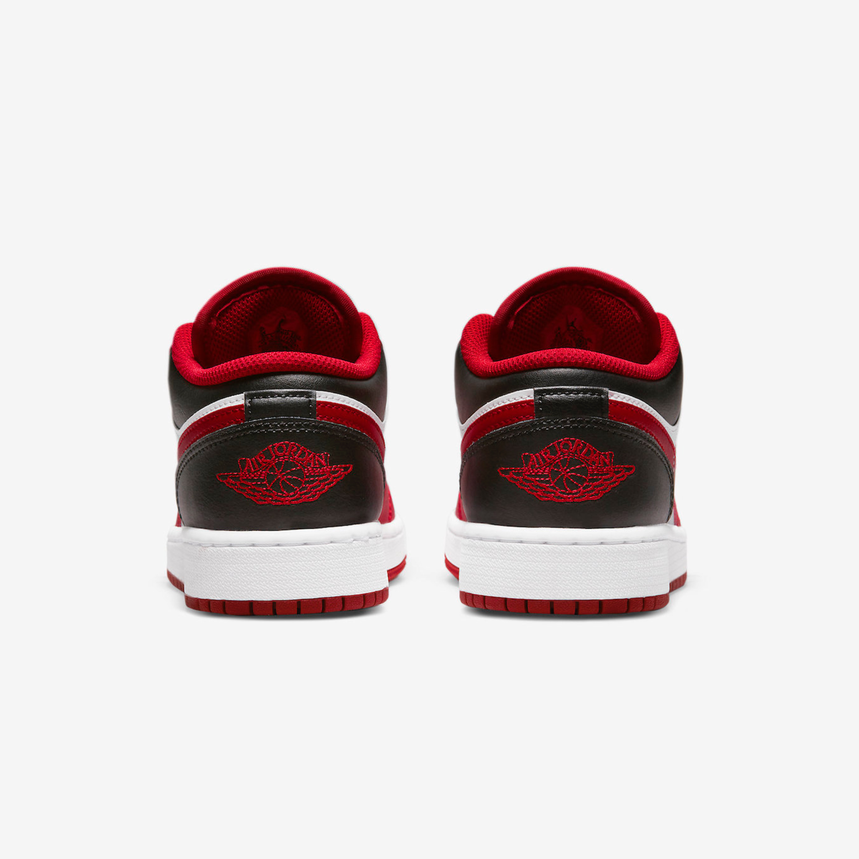 (GS) Jordan 1 Low White Gym Red Black 착용 스타일 - 5