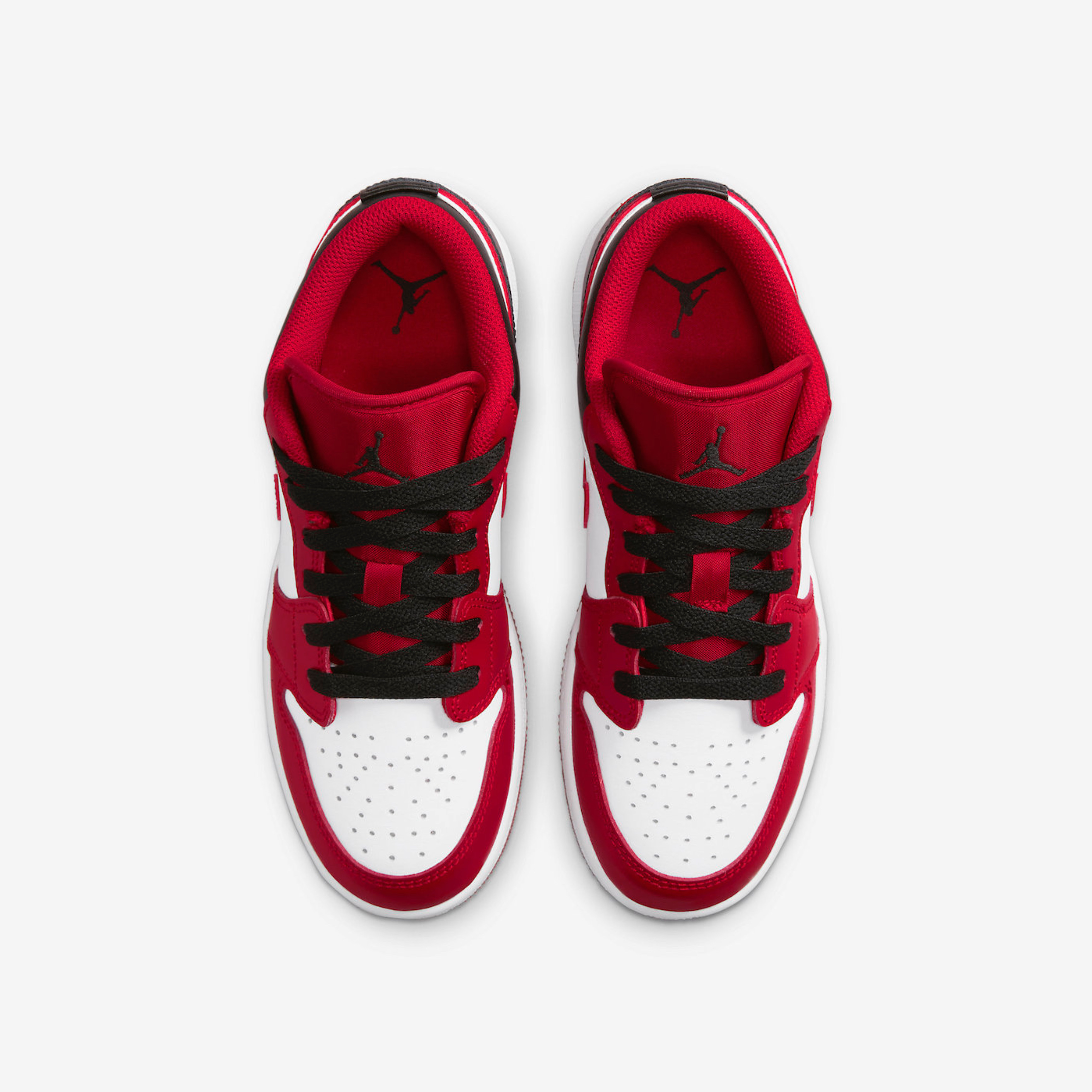 (GS) Jordan 1 Low White Gym Red Black 착용 스타일 - 4