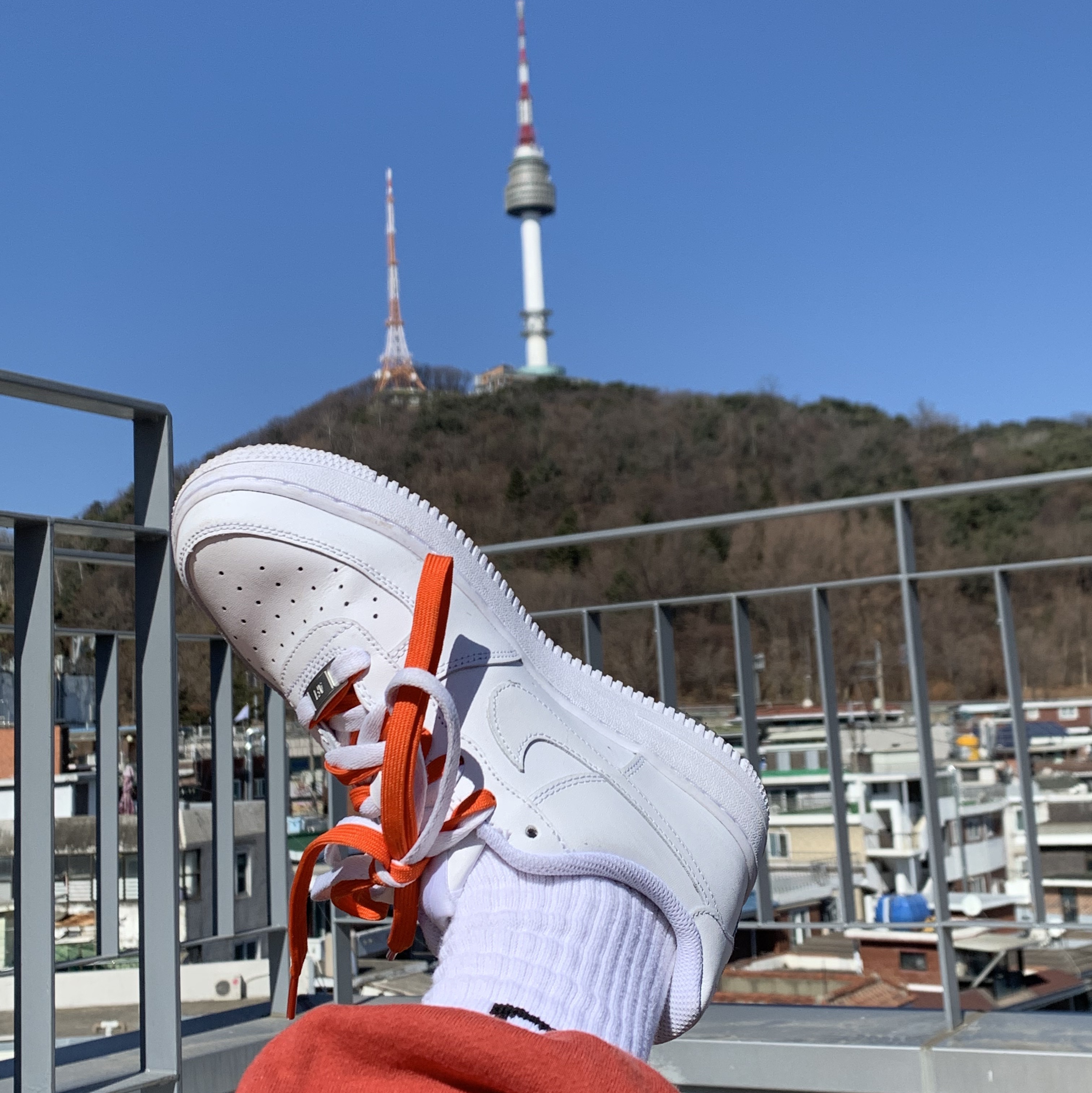 Nike Air Force 1 '07 Low White, (W) Nike Air Force 1 '07 Low White 착용 스타일