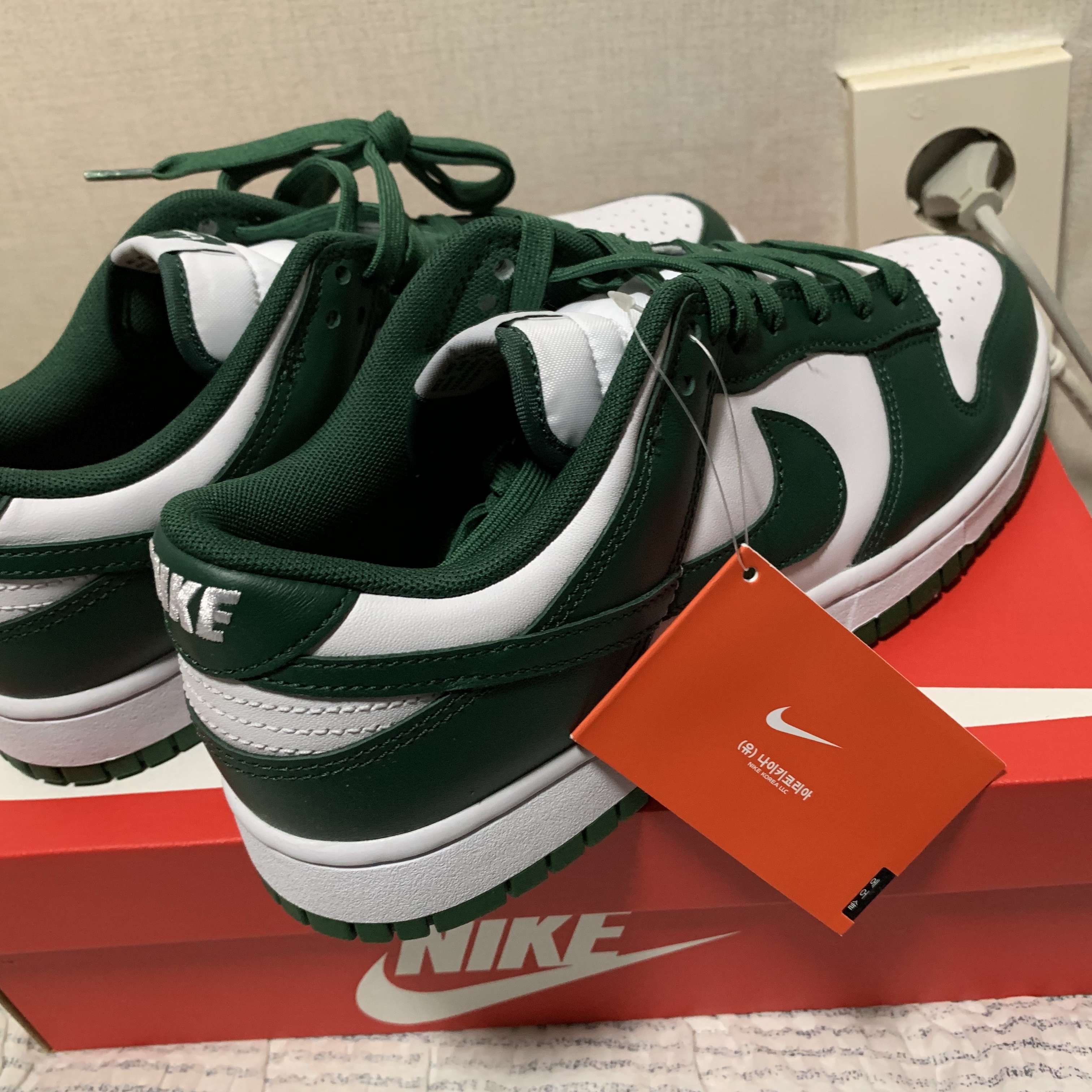 Nike Dunk Low Retro Varsity Green 착용 스타일 - 1