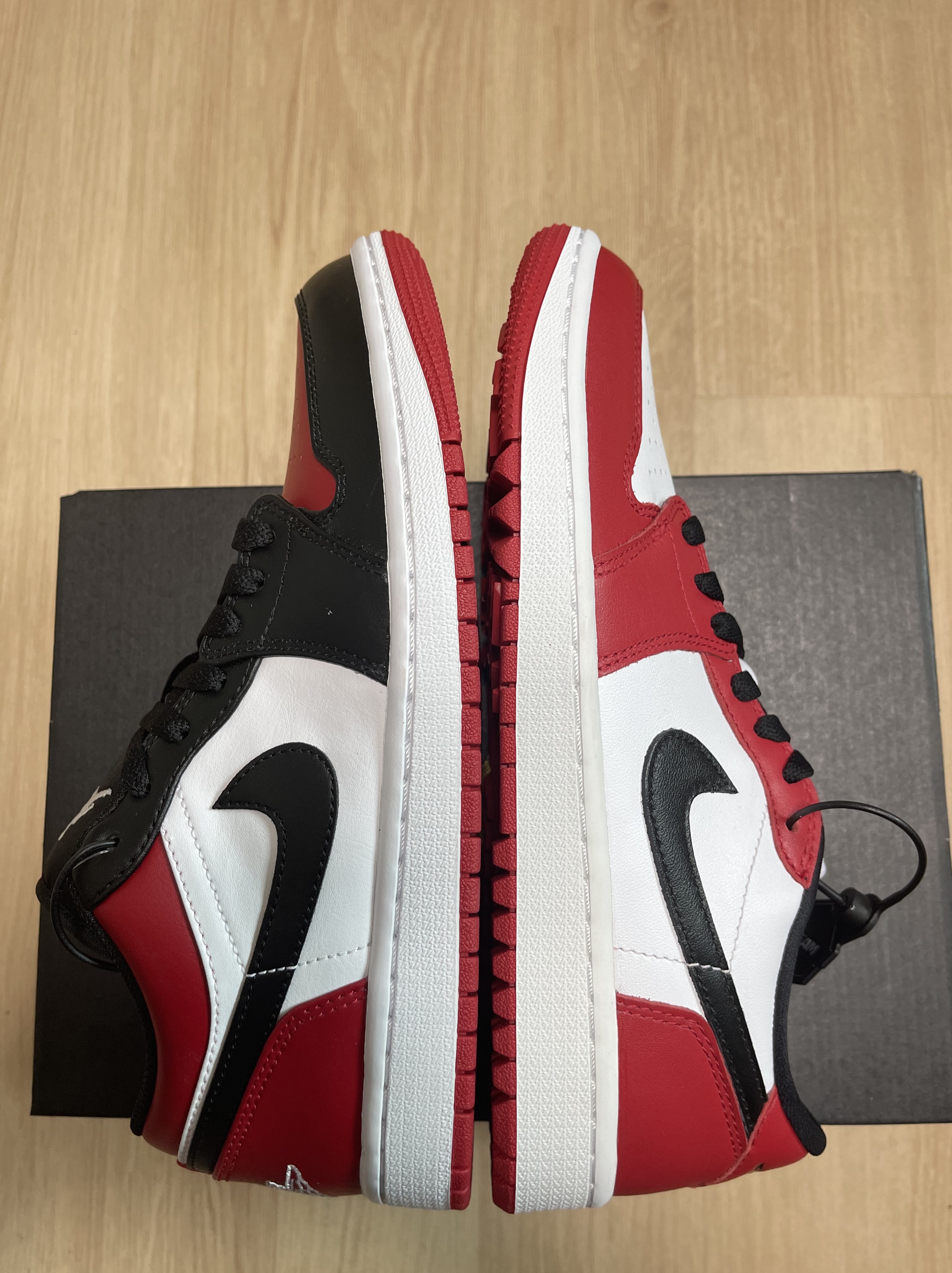 Jordan 1 Low Golf Chicago, Jordan 1 Low Bred Toe 착용 스타일 - 5