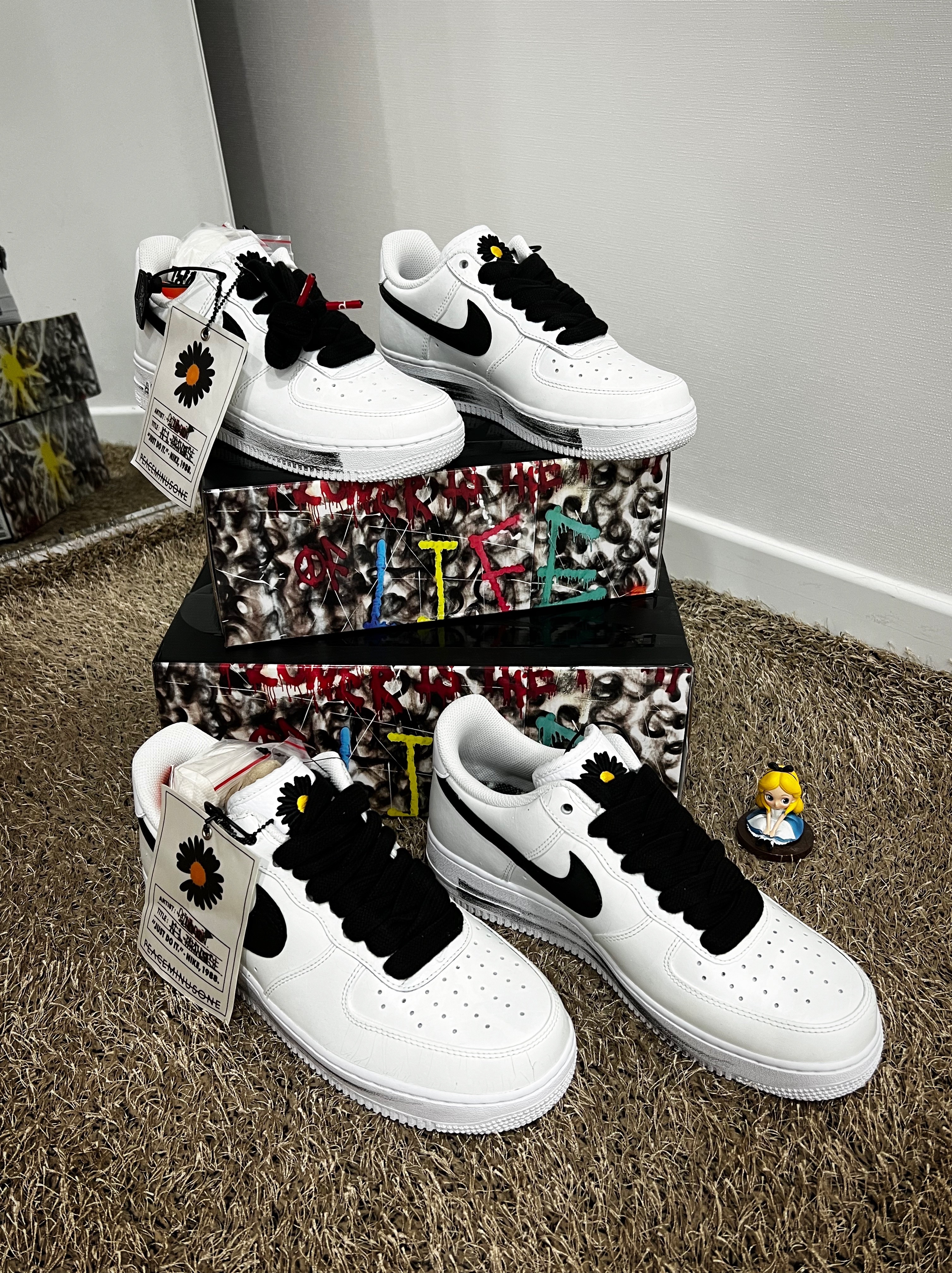 Nike x Peaceminusone Air Force 1 Low Para-Noise 2.0 착용 스타일 - 3