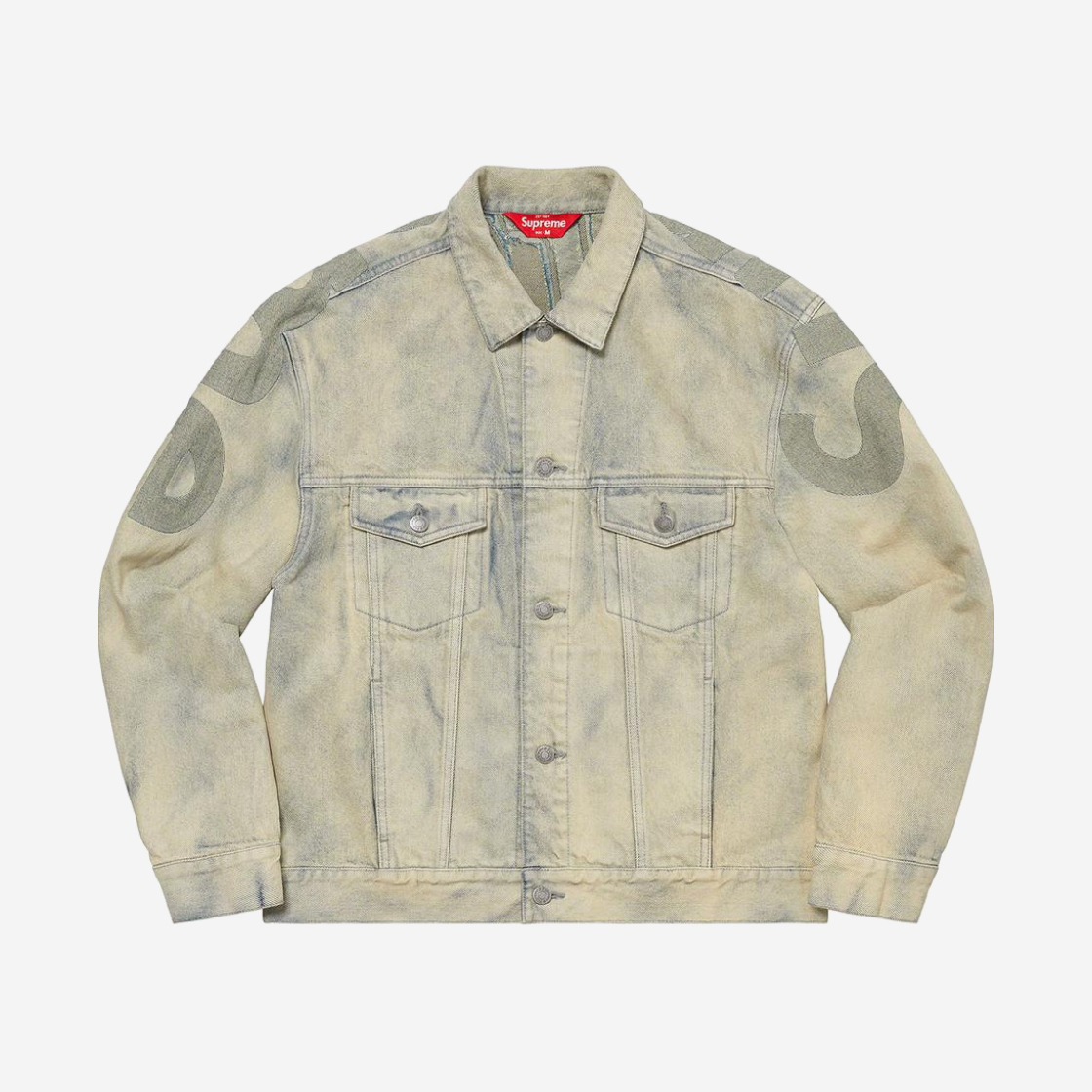 Supreme logo clearance denim turnout jacket