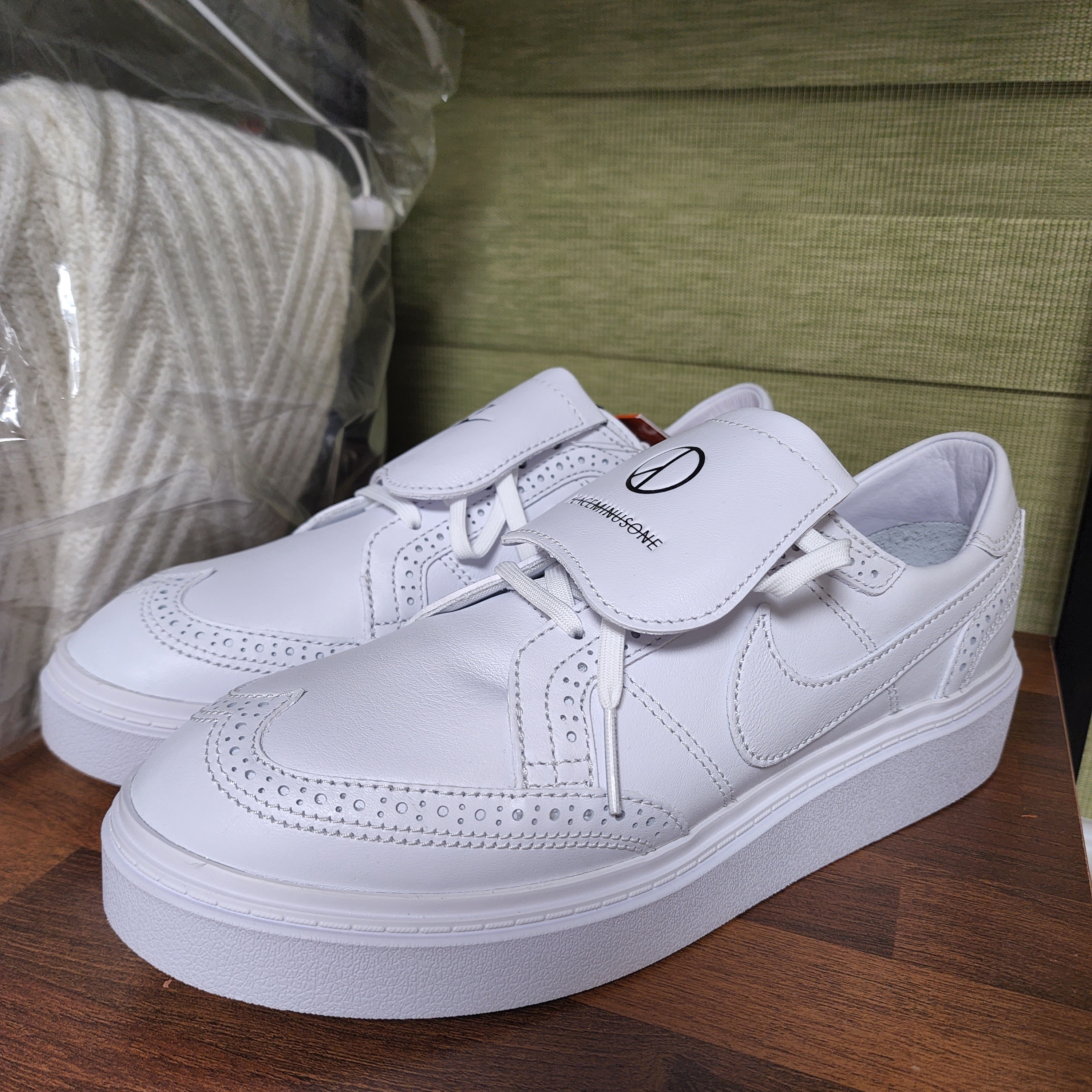 Nike x Peaceminusone Kwondo1 White 착용 스타일