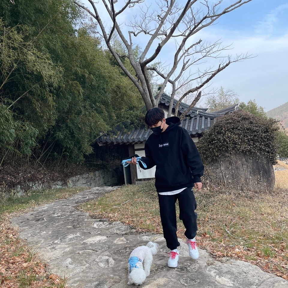 Supreme Box Logo Hooded Sweatshirt Black - 21FW, (W) Nike NRG Solo Swoosh Fleece Pants Black White - Asia 착용 스타일 - 2