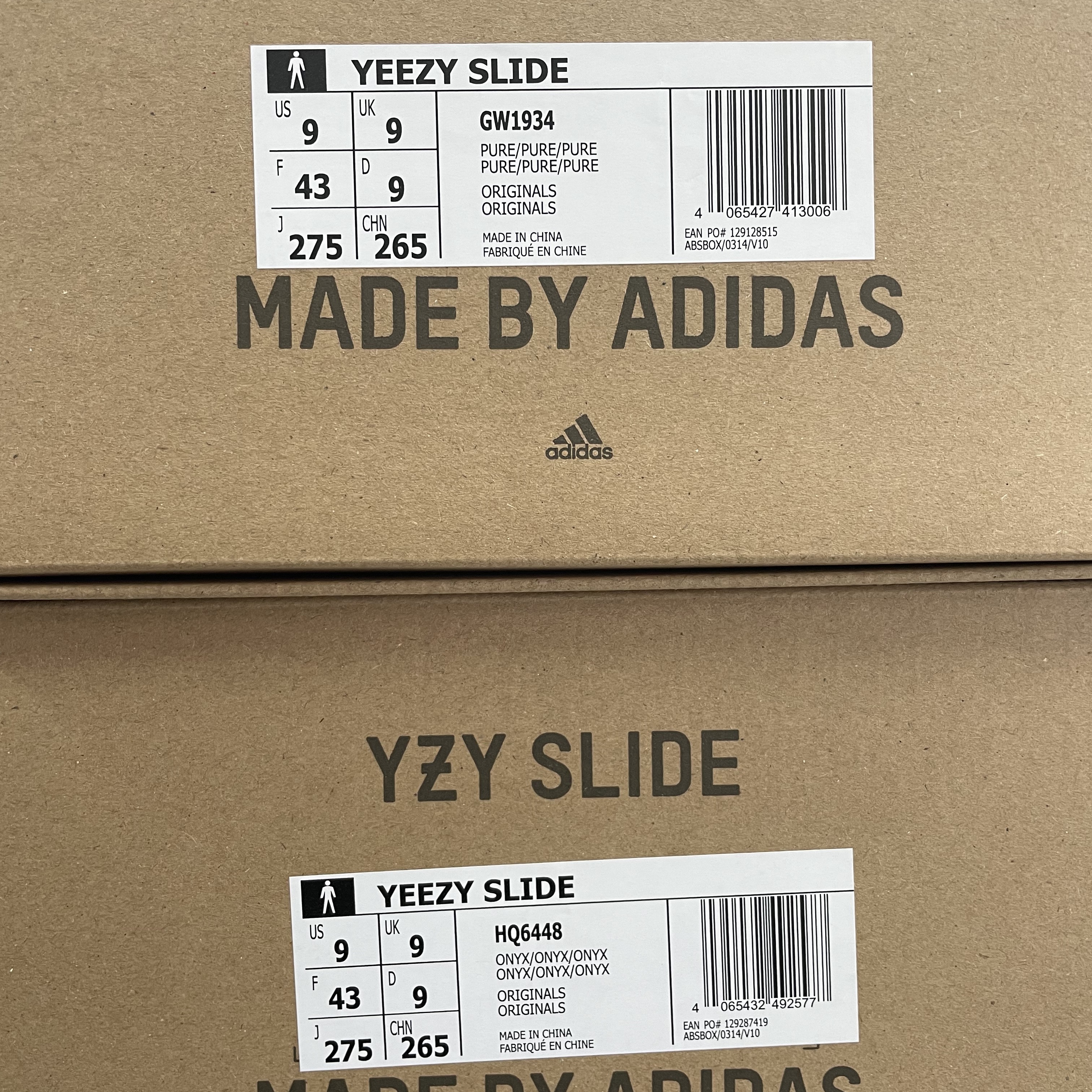 Adidas Yeezy Slide Onyx, Adidas Yeezy Slide Pure - Re-Release Ver. 착용 스타일