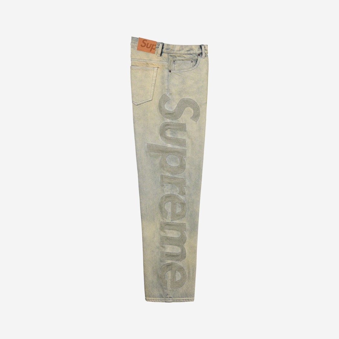 Supreme Inset Logo Jean Dirty - 22SS 상세 이미지 2