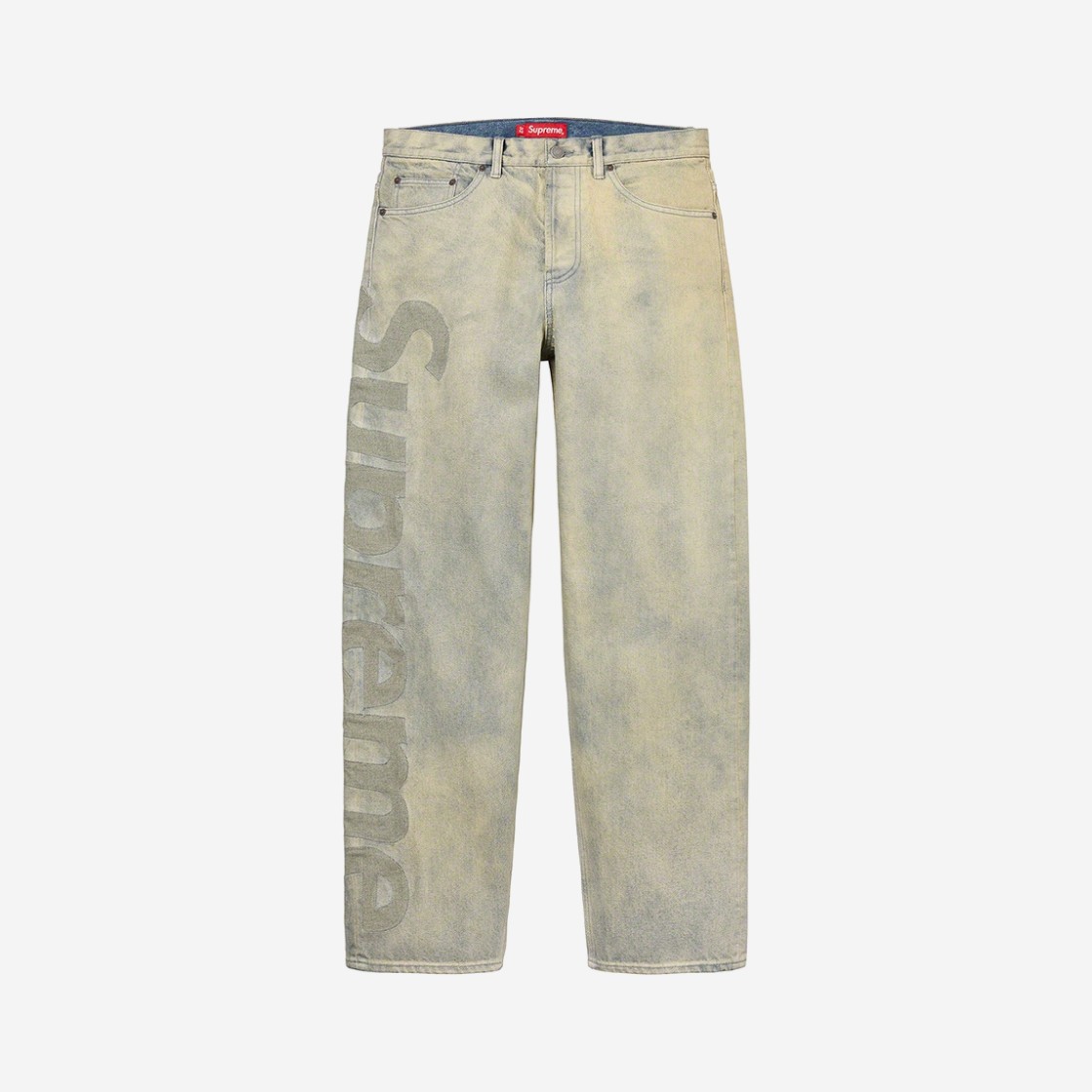 Supreme Inset Logo Jean Dirty - 22SS 상세 이미지 1