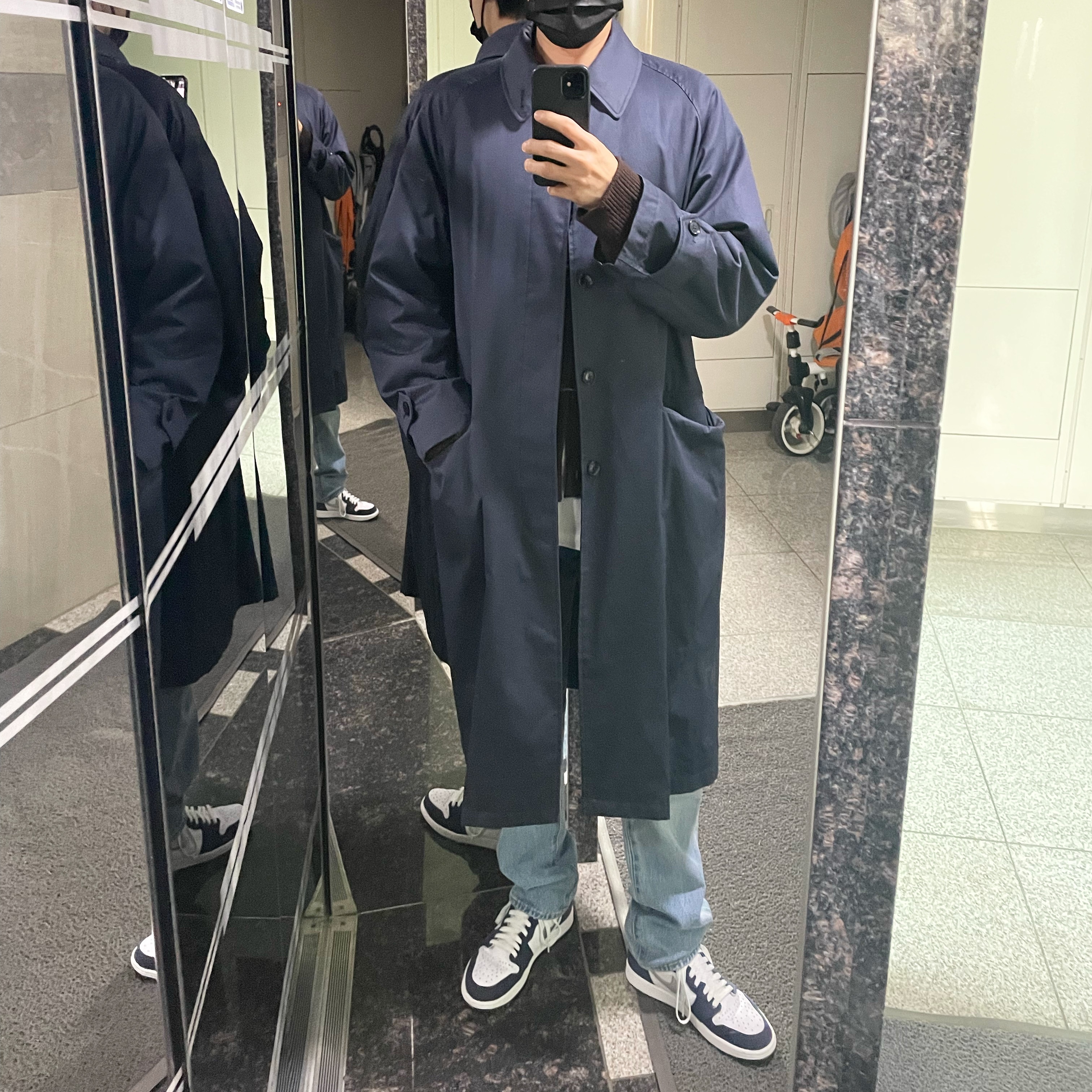 Jordan 1 Retro High OG CO.JP Midnight Navy 착용 스타일