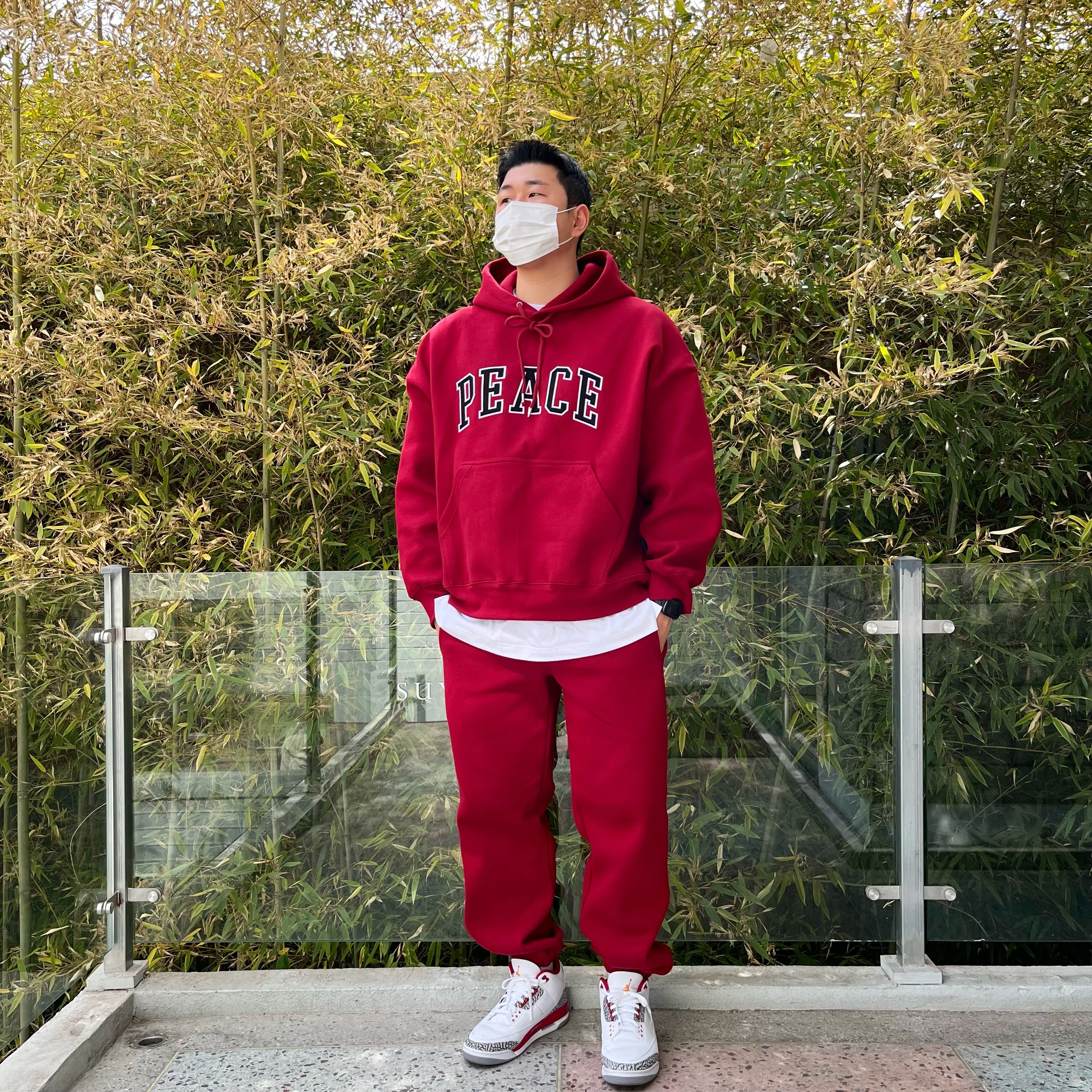 Jordan 3 Retro Cardinal Red 착용 스타일 - 1