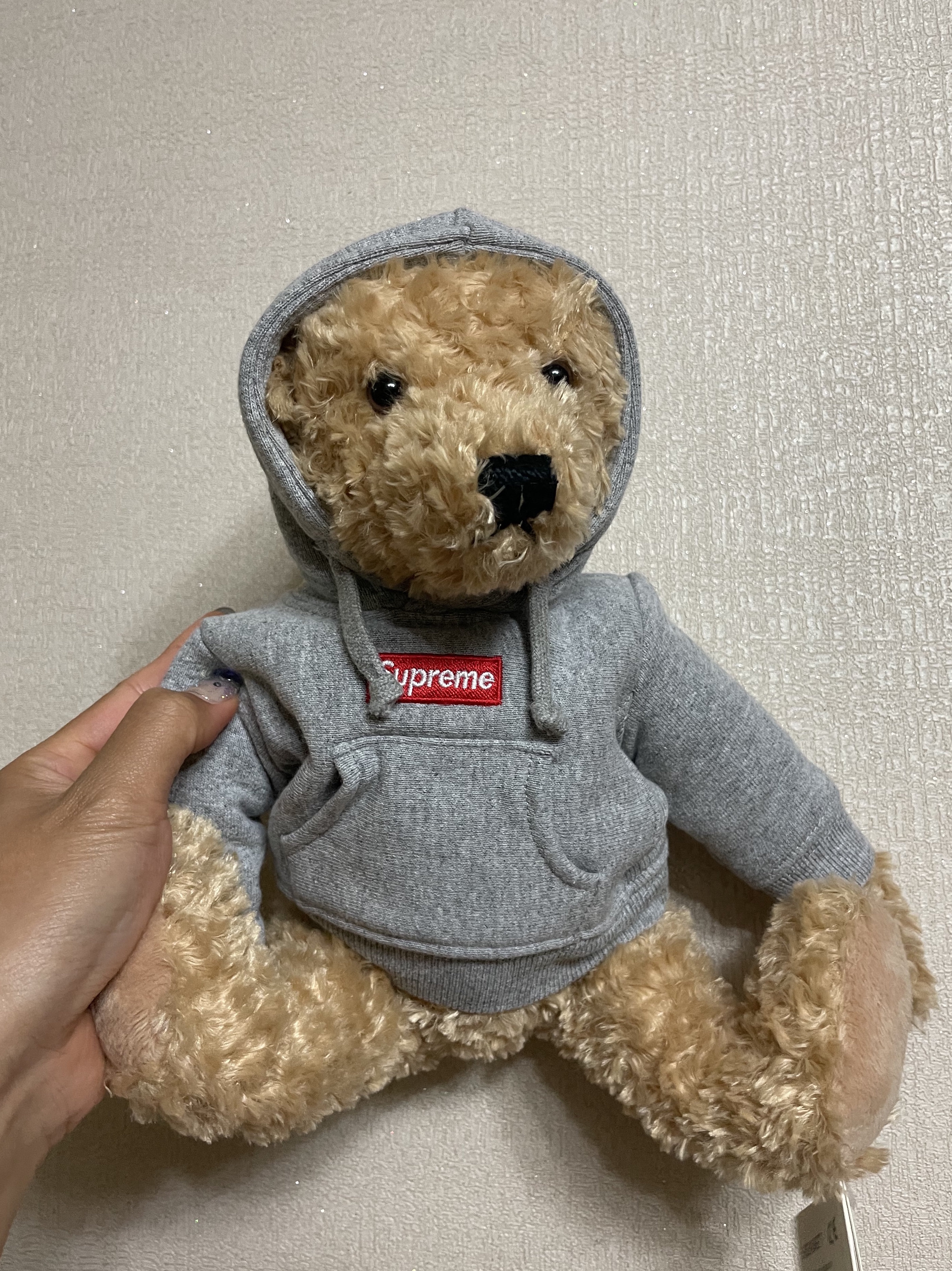 Supreme Steiff Bear Heather Grey - 18FW 착용 스타일 - 2