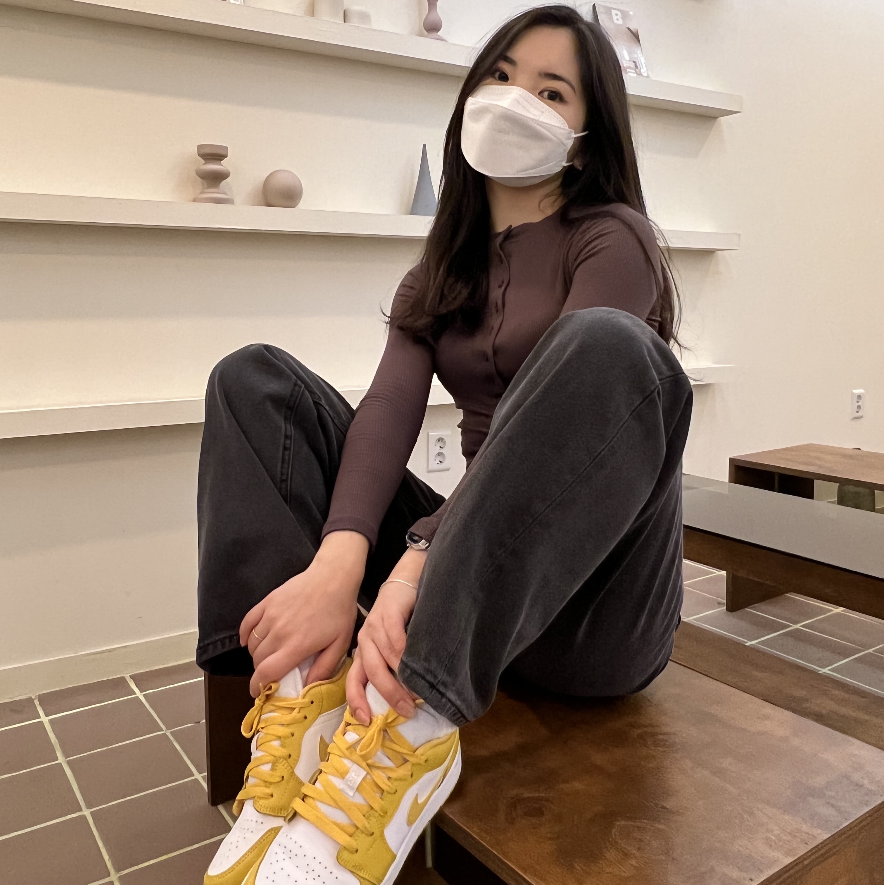 (GS) Jordan 1 Low Pollen 착용 스타일