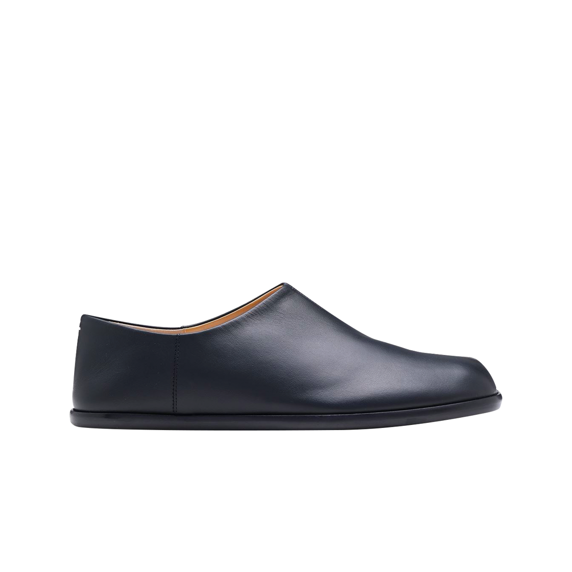 (W) 메종 마르지엘라 타비 레더 슬립온 블랙((W) Maison Margiela Tabi Leather Slip-On Black)