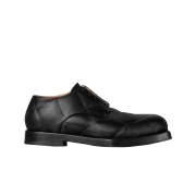Bottega Veneta Quilting Leather Square Toe Derby Shoes Black