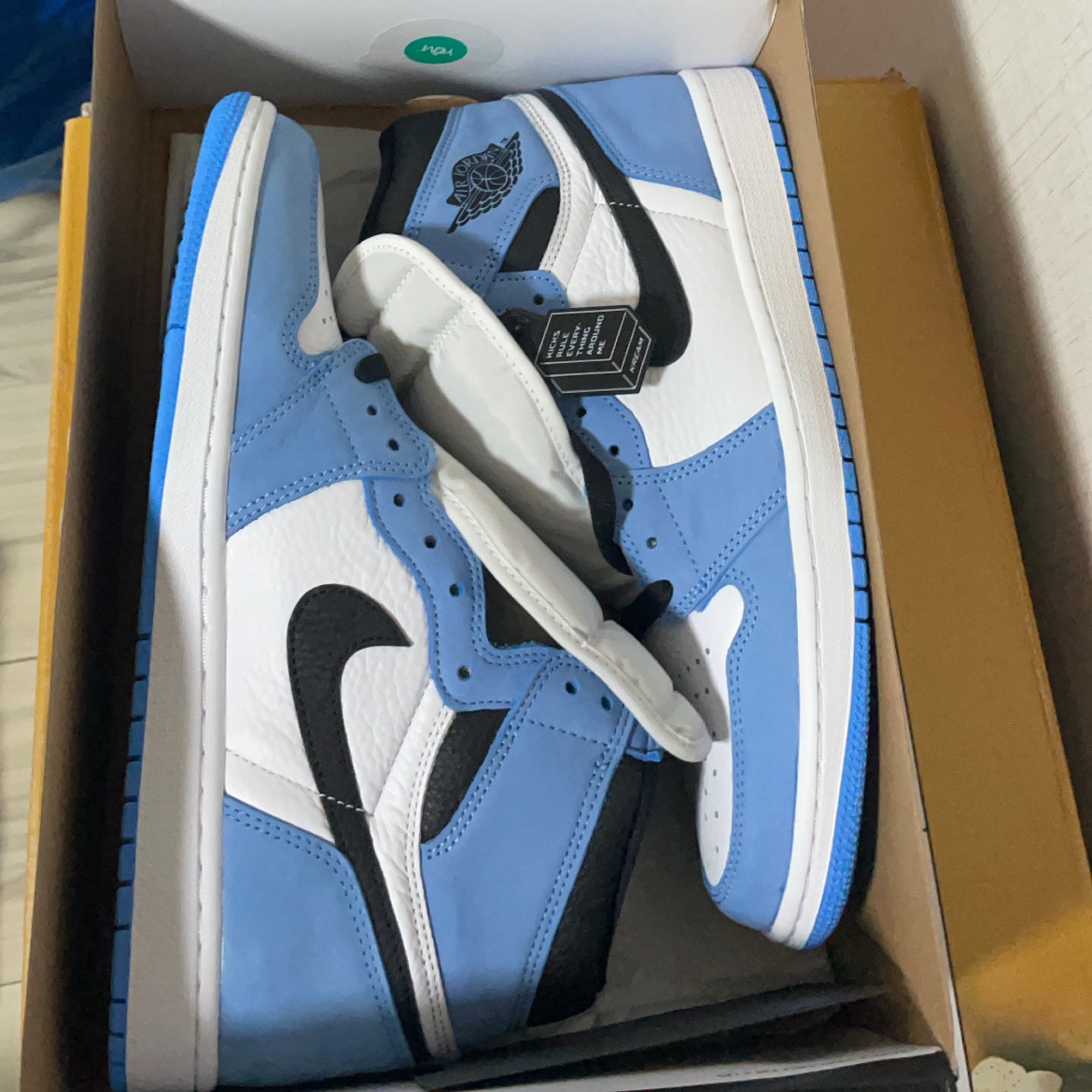 Jordan 1 Retro High OG University Blue 착용 스타일