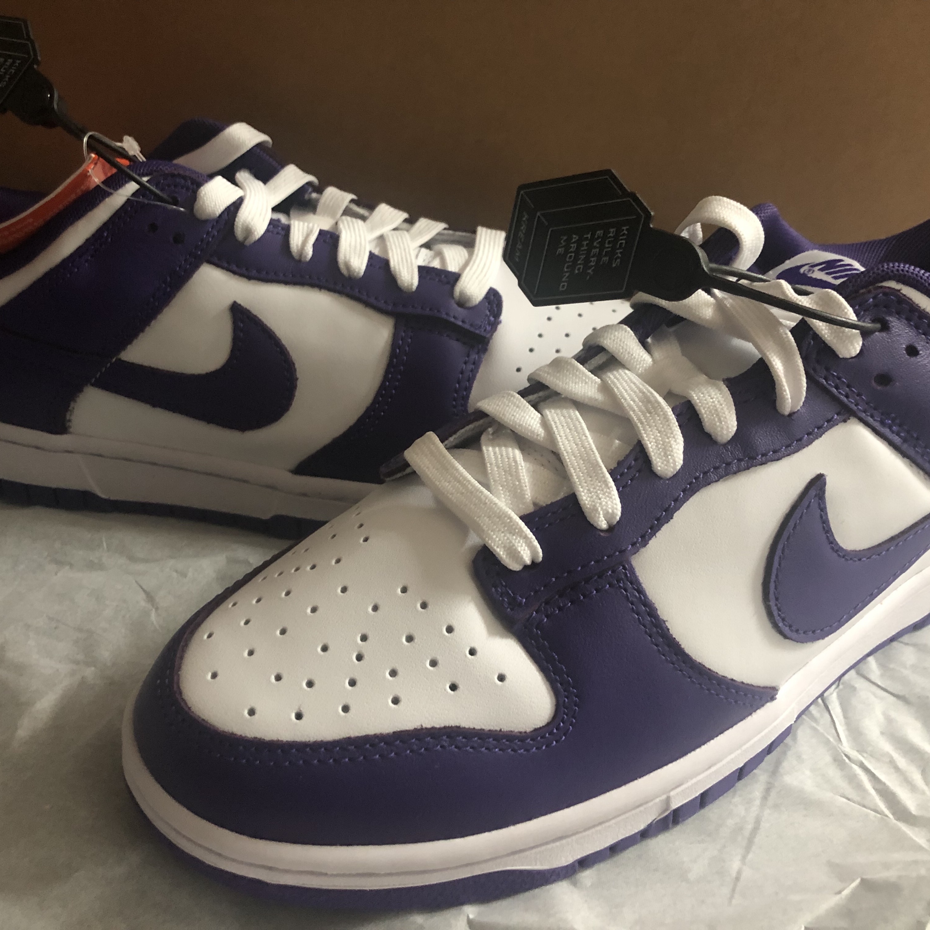 Nike Dunk Low Retro Championship Court Purple 착용 스타일