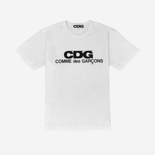 CDG 로고 티셔츠 화이트
