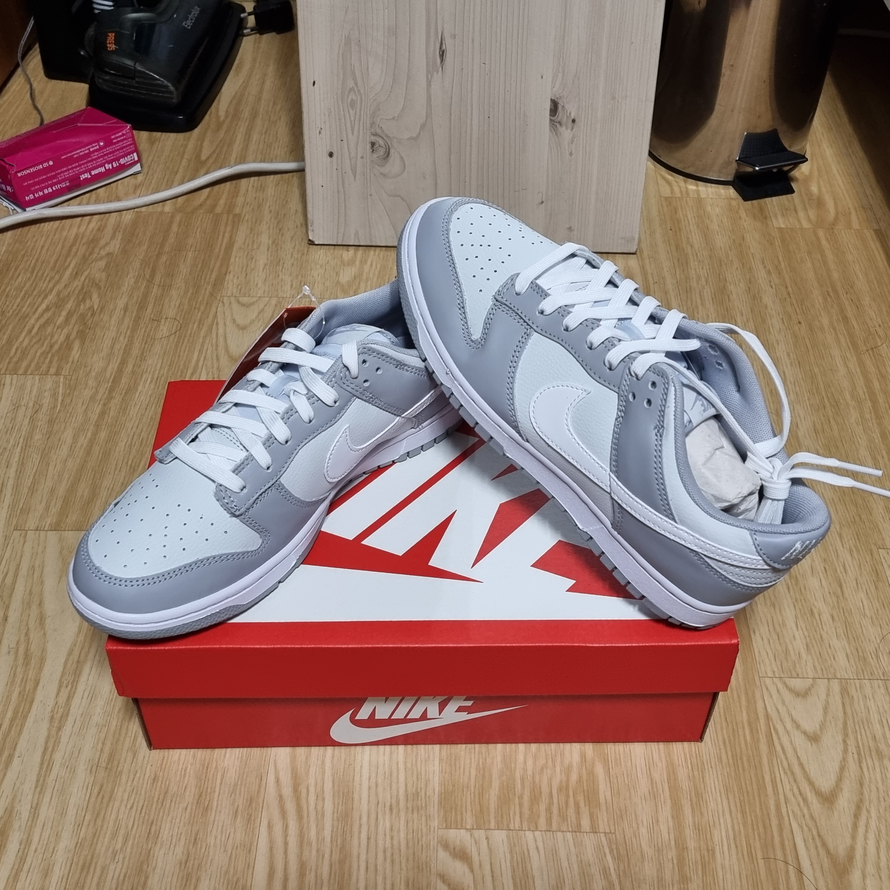 Nike Dunk Low Retro Wolf Grey 착용 스타일