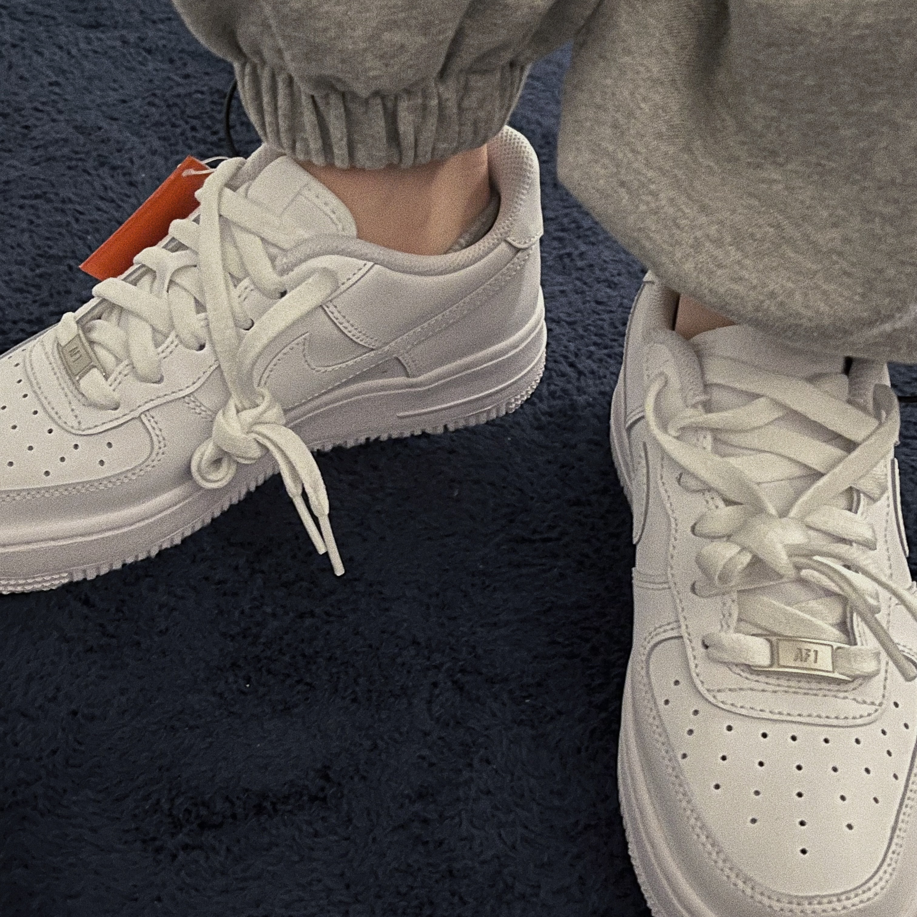 Nike Air Force 1 '07 Low White, (W) Nike Air Force 1 '07 Low White 착용 스타일
