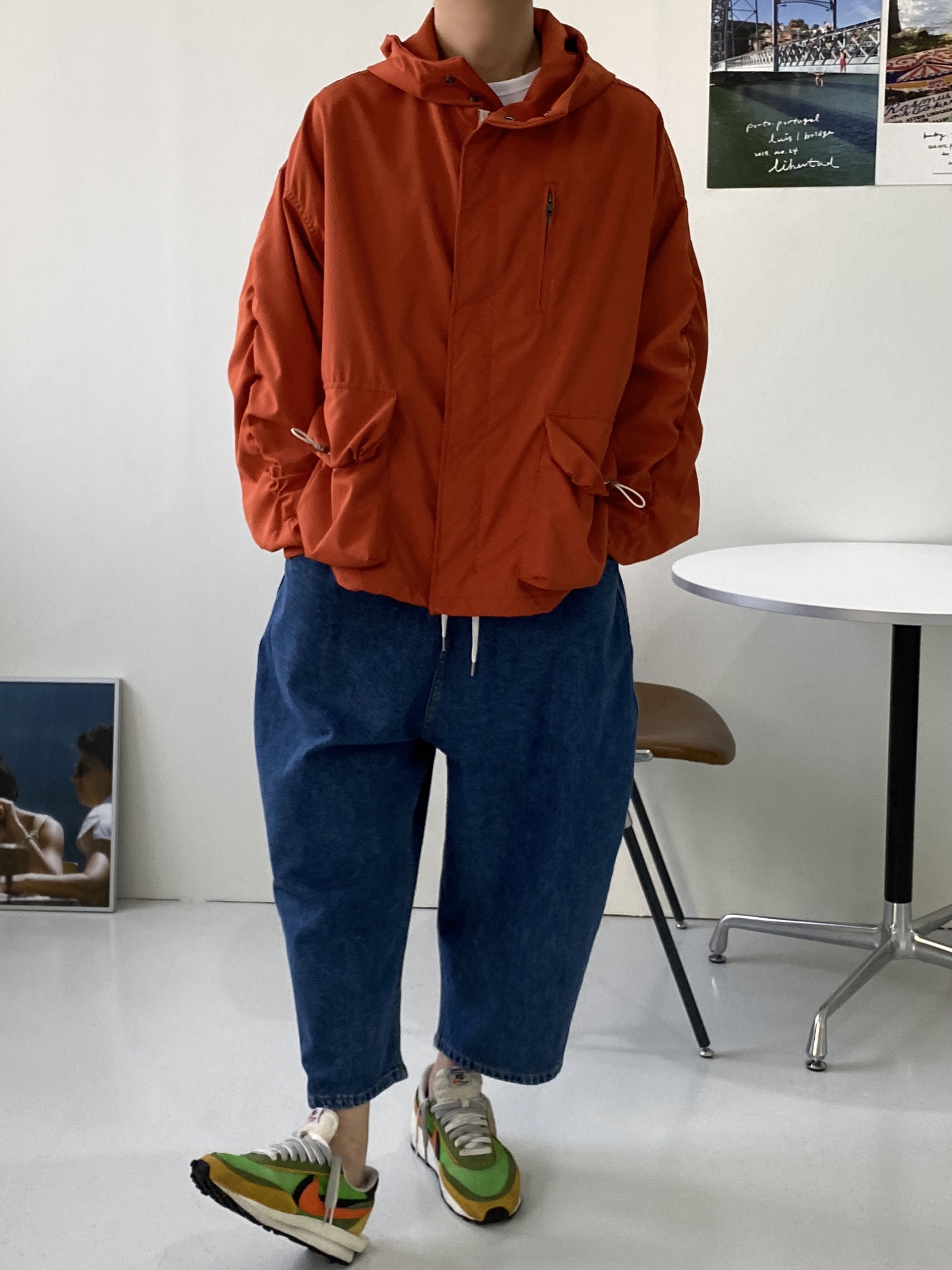 Nike x Sacai LDWaffle Green Multi 착용 스타일 - 1