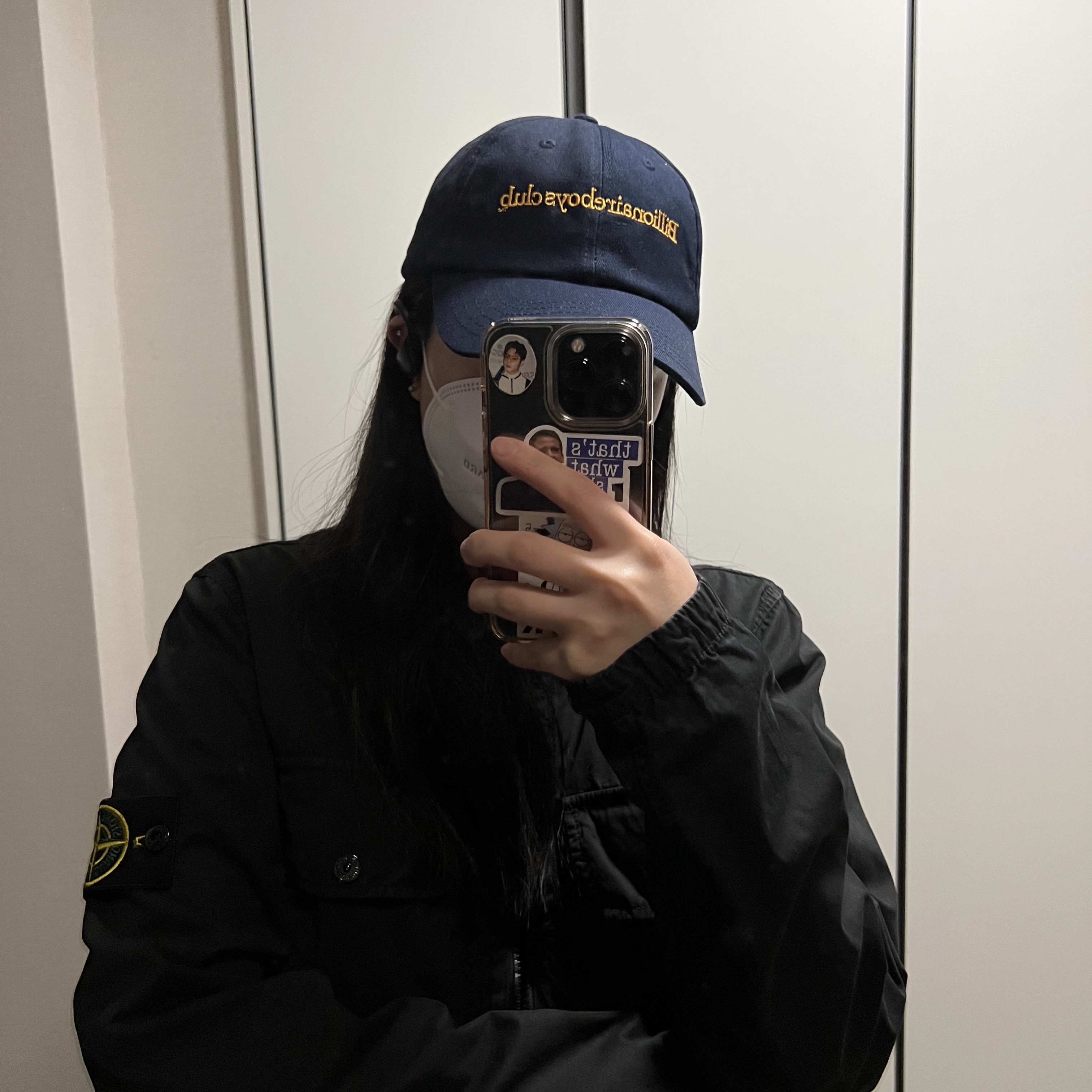 Stone Island 113WN T.CO+OLD Overshirt Black - 21FW 착용 스타일