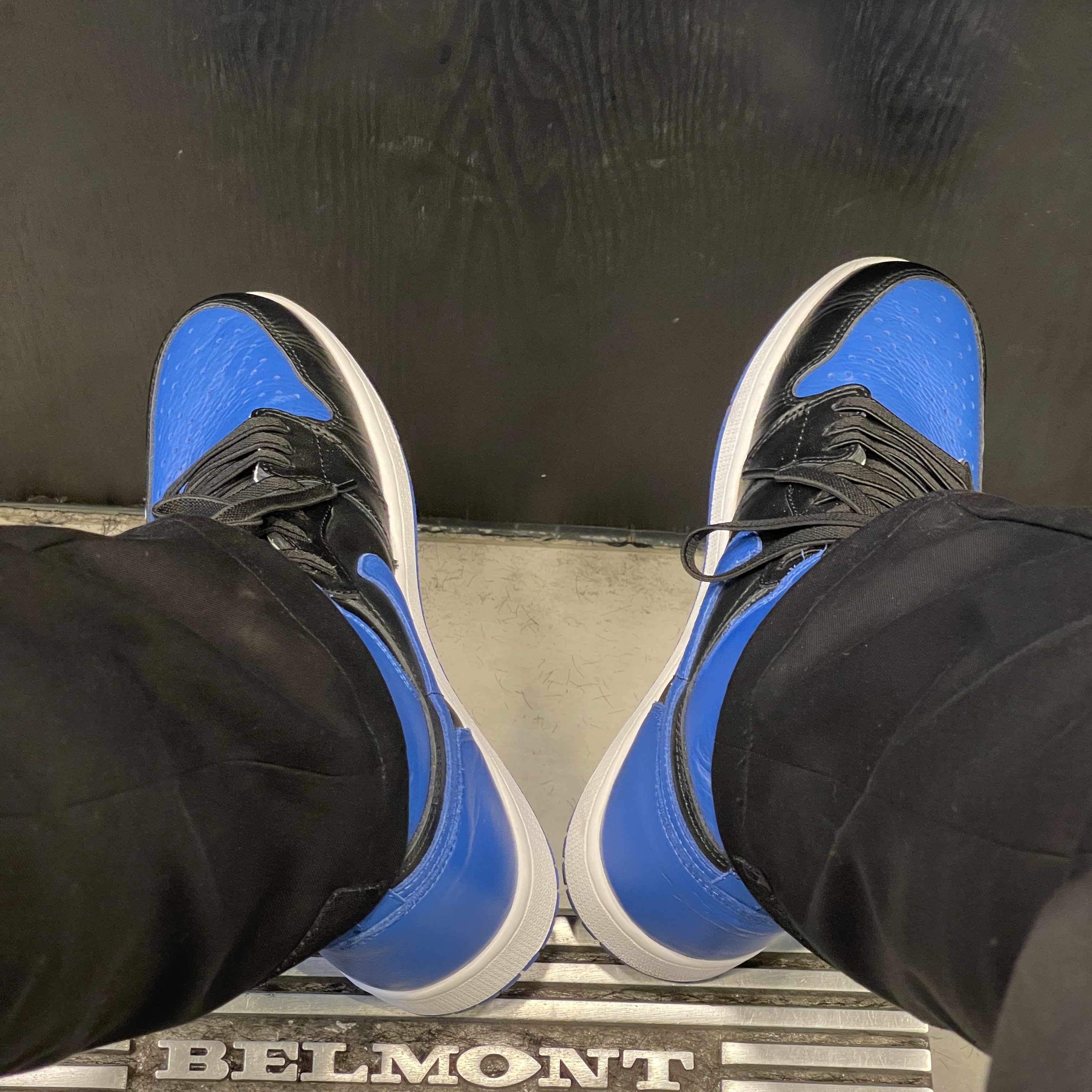 Jordan 1 Retro Royal 2017, Jordan 1 Retro High OG Dark Marina Blue 착용 스타일