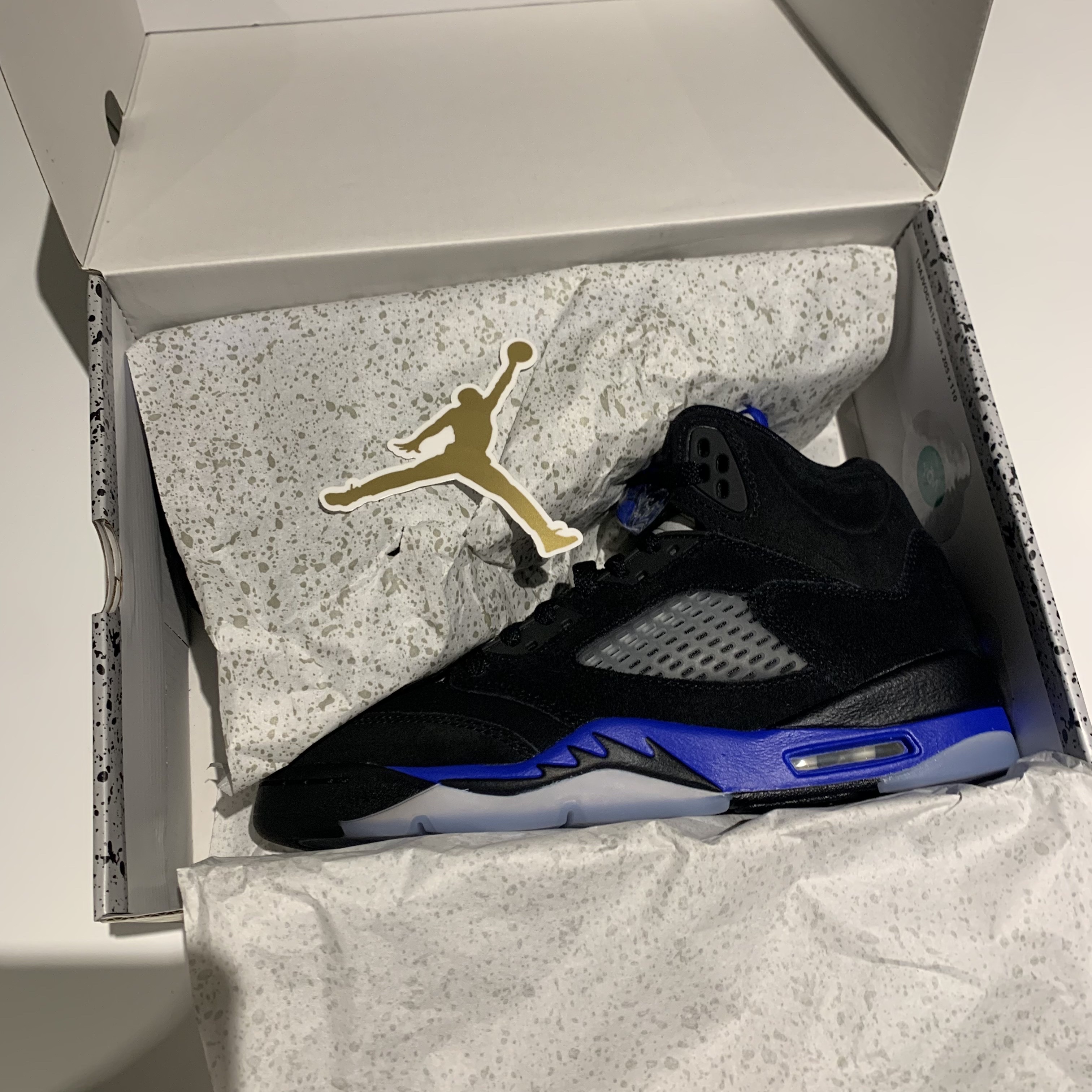 (GS) Jordan 5 Retro Racer Blue 착용 스타일 - 1