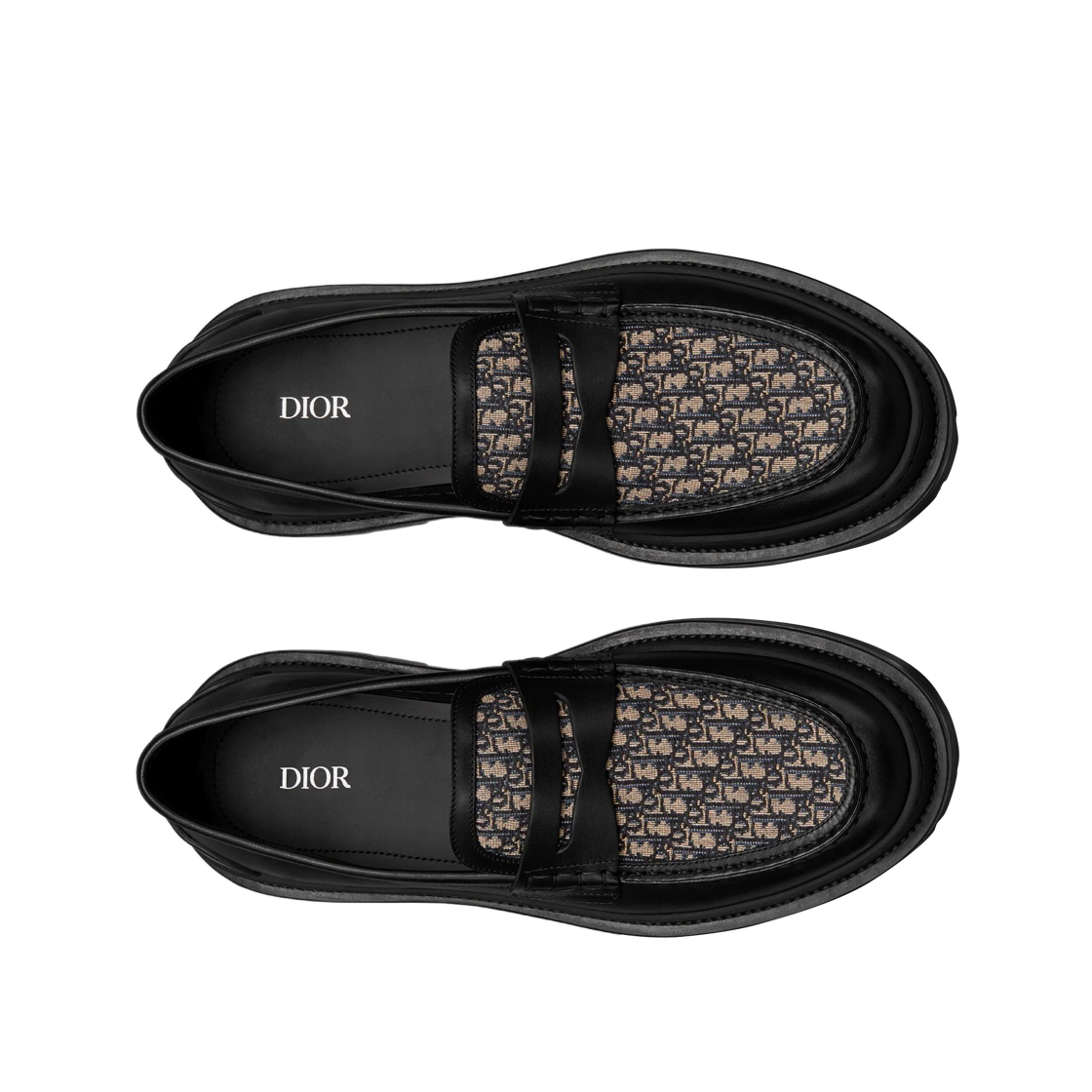 디올 익스플로러 로퍼 베이지 & 블랙 디올 오블리크 자카드(Dior Explorer Loafer Beige & Black Dior Oblique Jacquard) - 2