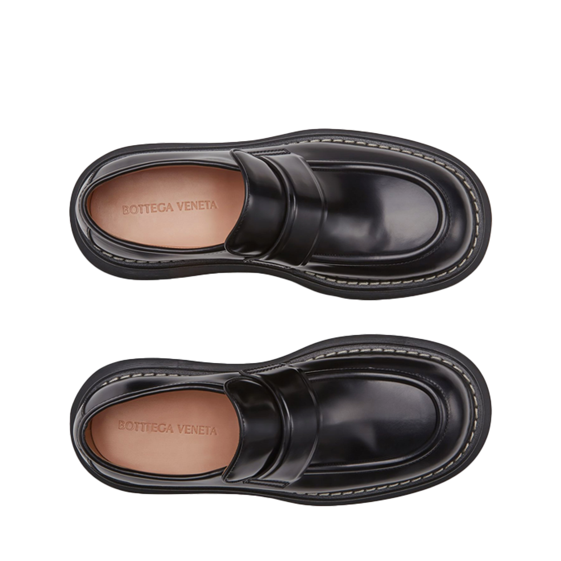 보테가 베네타 레더 로퍼 블랙(Bottega Veneta Leather Loafers Black) - 2